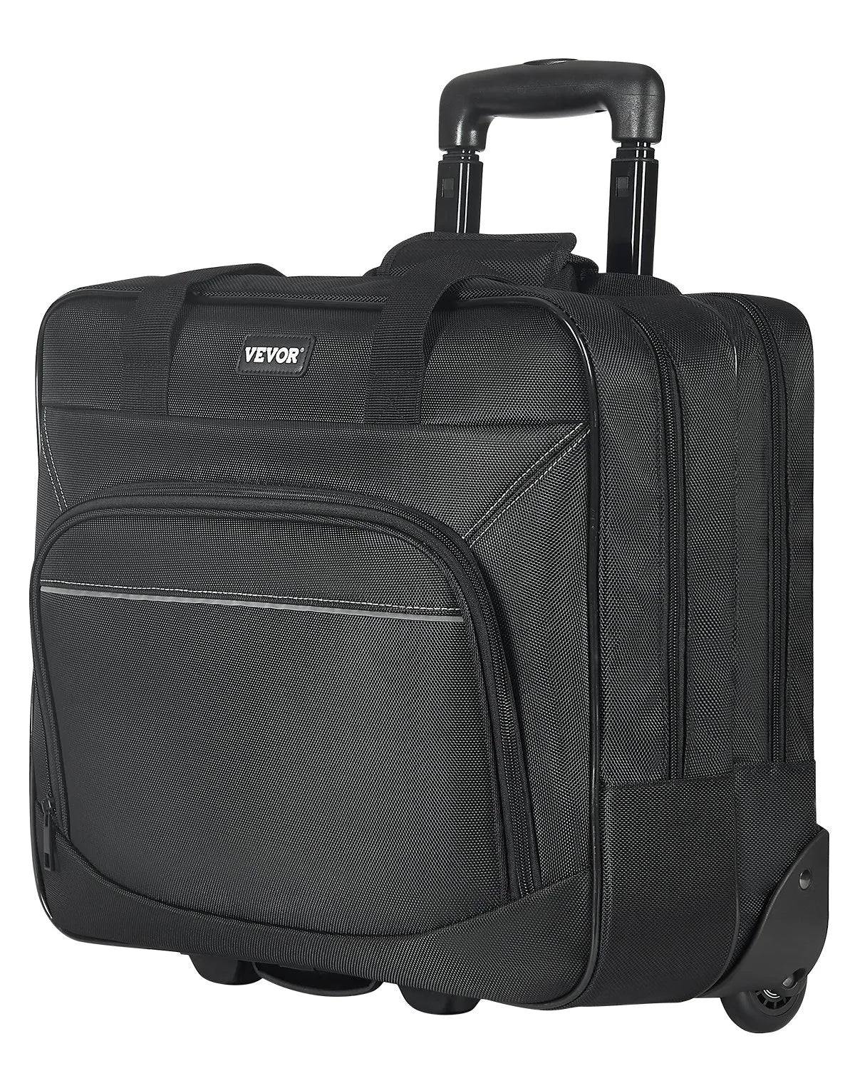 VEVOR Rolling Laptop Bag 15.6 Inch Wheeled Computer Bag for Women & Men Black