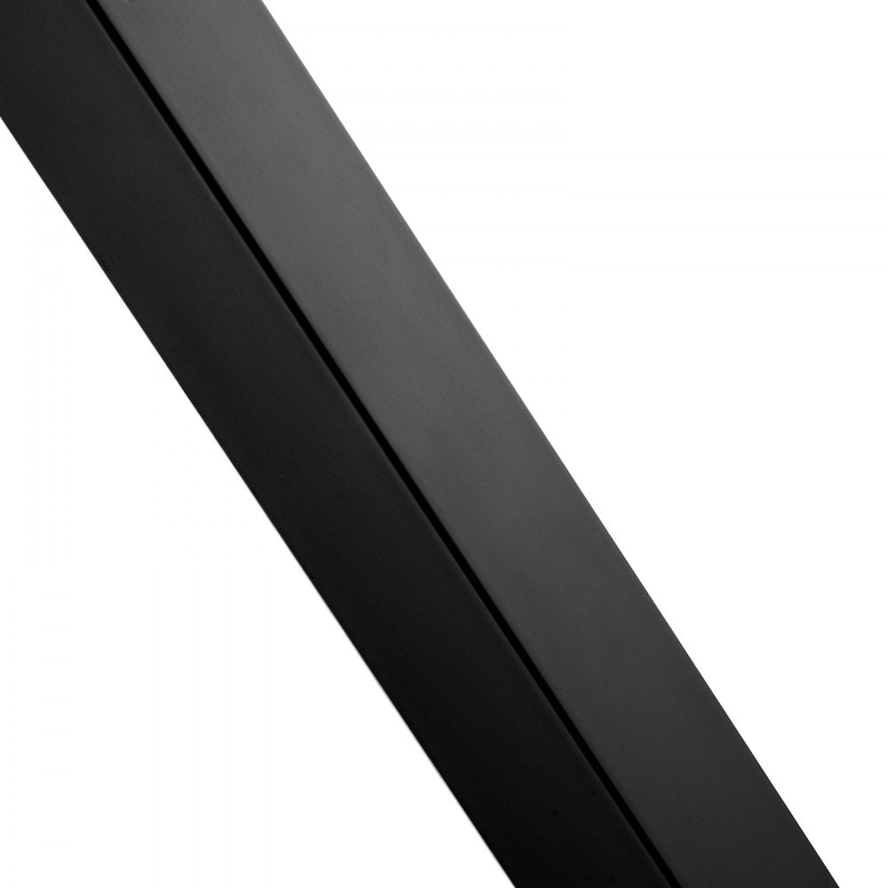 VEVOR Cable Rail Post, 42 x 1.97 x 1.97", Level Deck Stair Post, Cable Handrail Post Stainless Steel Brushed Finishing Deck Railing DIY Picket Without Hole Stair Railing Kit With Mount Bracket Black