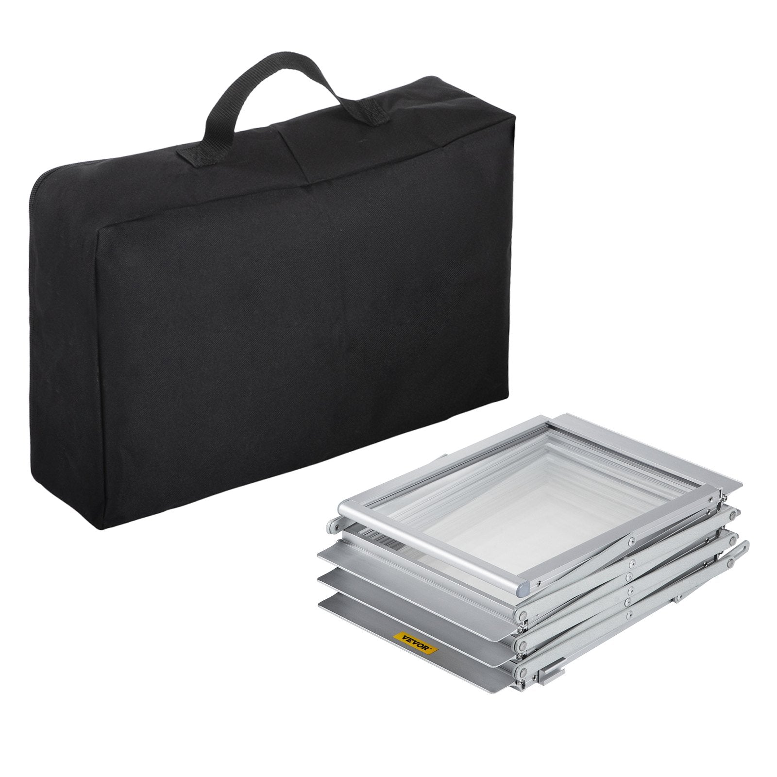 VEVOR Literature Rack, 6 Pockets, Pop up Aluminum Magazine Rack, Lightweight Catalog Holder Stand w/ Carrying Bag for Hotel, Trade Show, Exhibition, Office, Retail Store