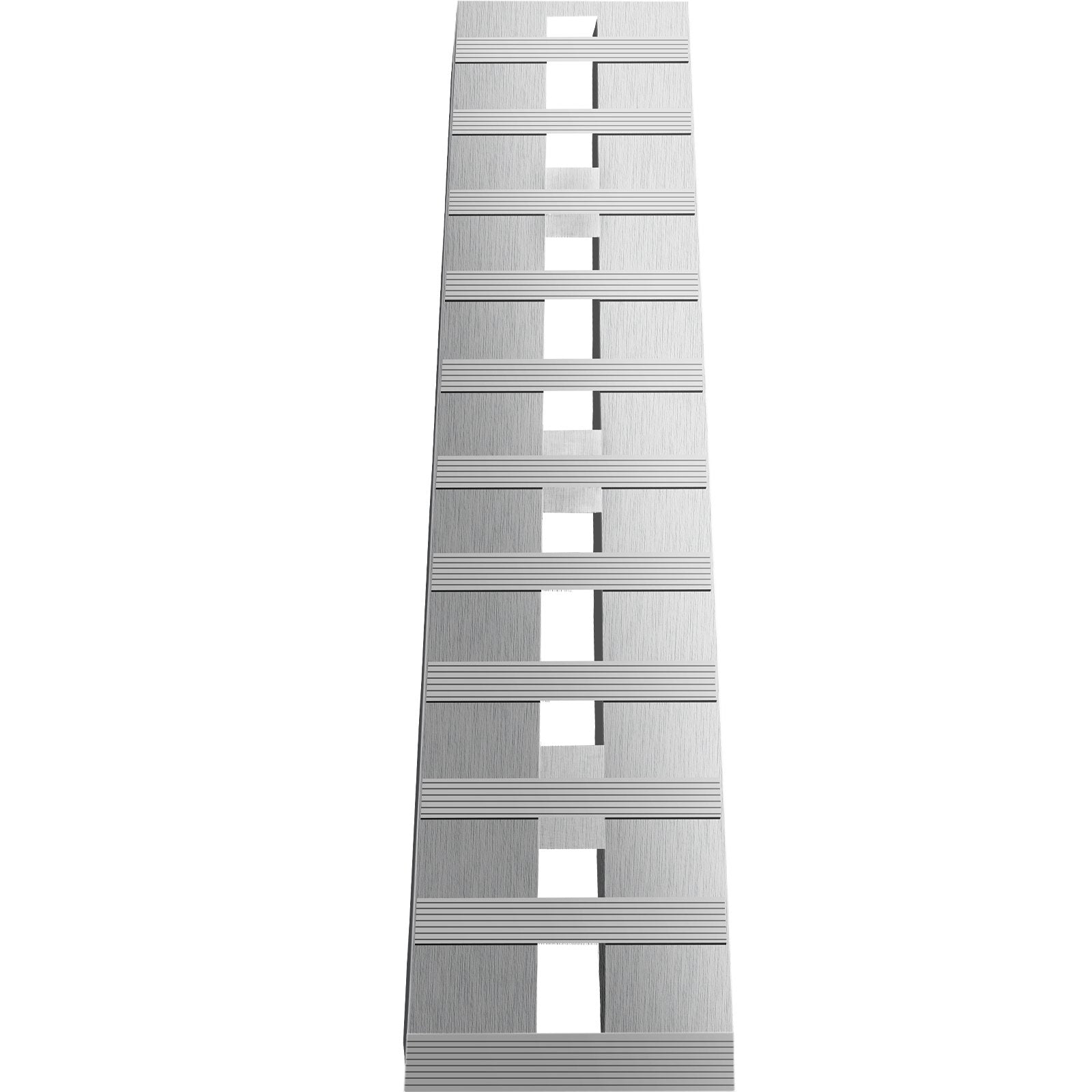 VEVOR 60'' X 12''X 2.5'' Aluminum Trailer Ramps 6000LBS Total Beavertail Hook End 1 Pair 2 Ramps