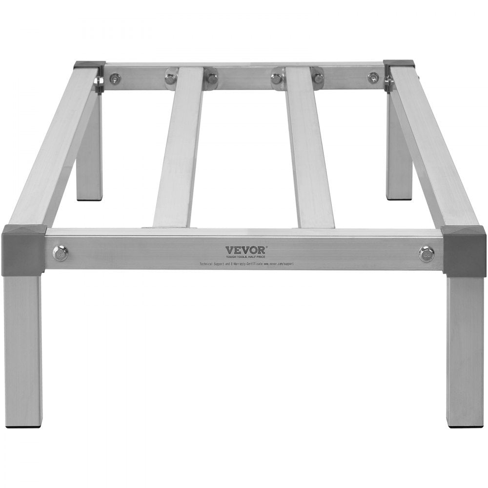 VEVOR Aluminum Dunnage Rack Stationary Dunnage Rack 48” x 20” x 8” Storage Rack