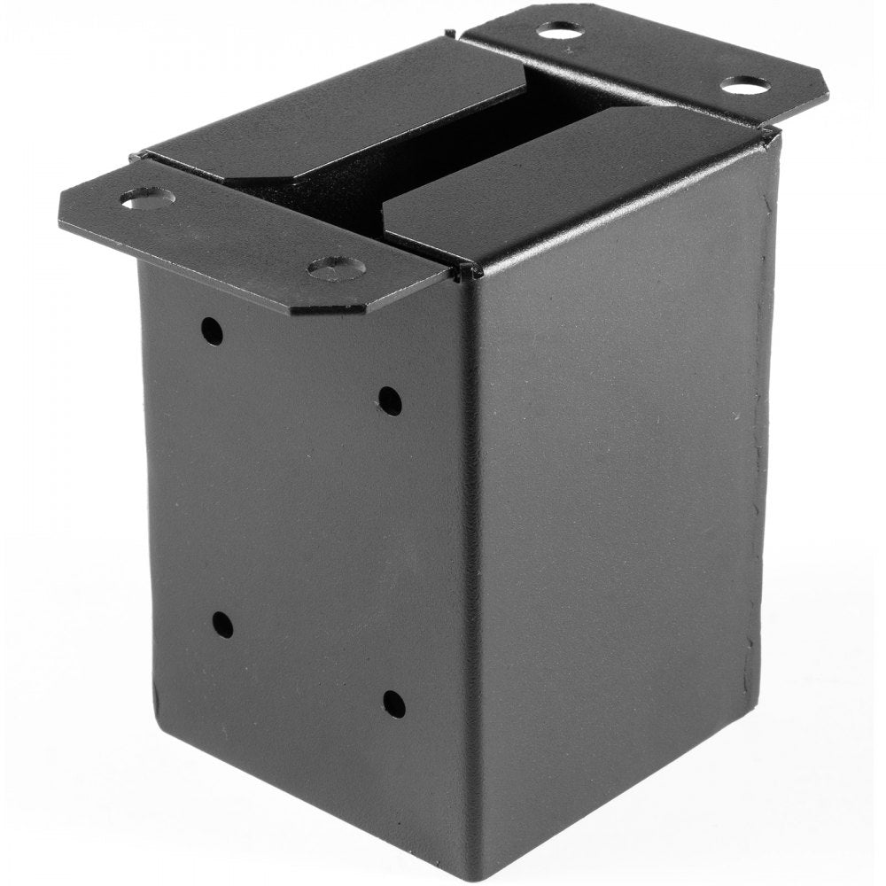 4 x 4 Post Base, Post Anchor 5 PCs Black Powder-Coated Bracket for Deck Supports