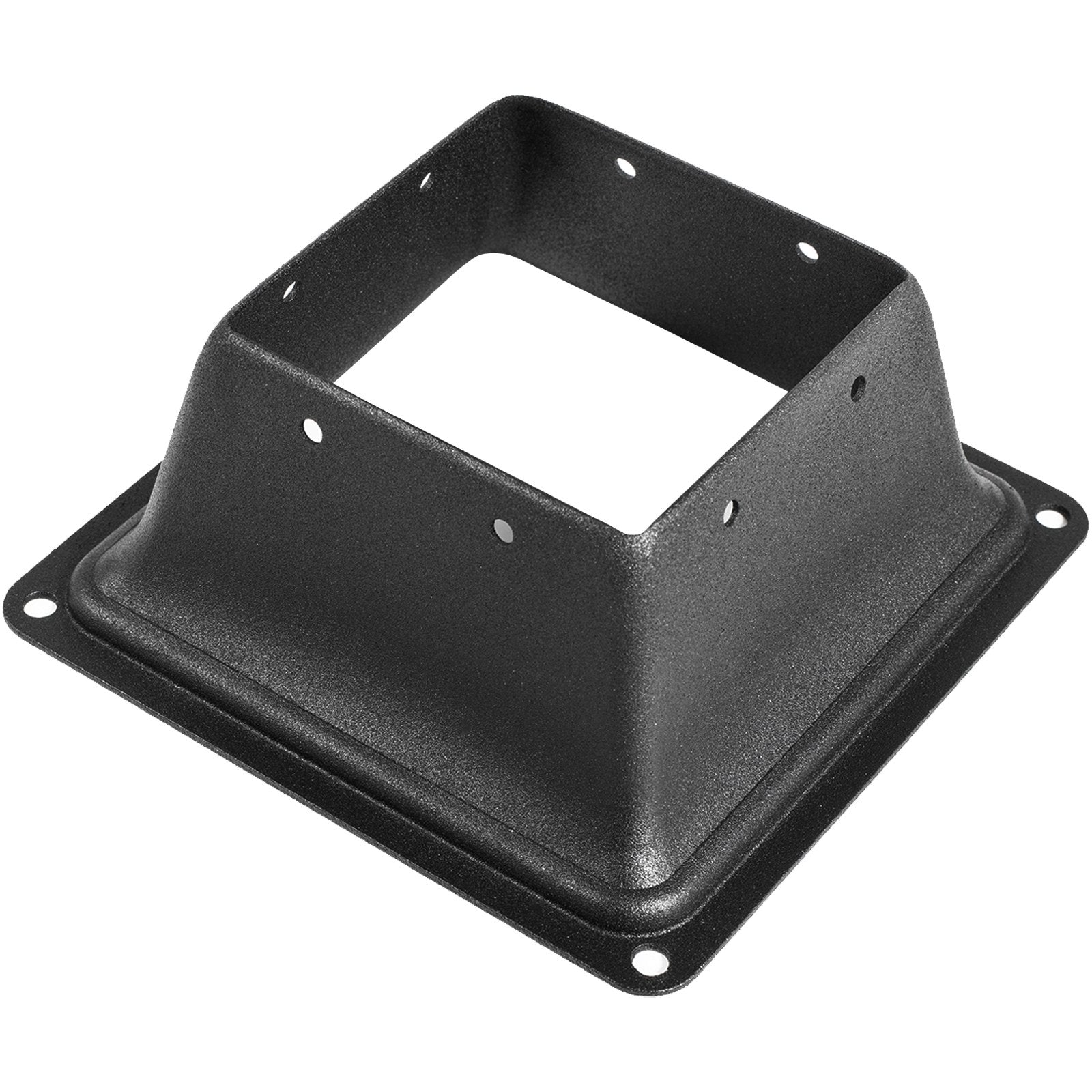 VEVOR Deck Post Base 10 PCS Post Base Skirt 4 x 4 Inch Post Support Flange 2.5 LBS Deck Post Skirt Black Powder-Coated Decking Post Base with Thick Steel for Deck Supports Porch Railing Post Holders