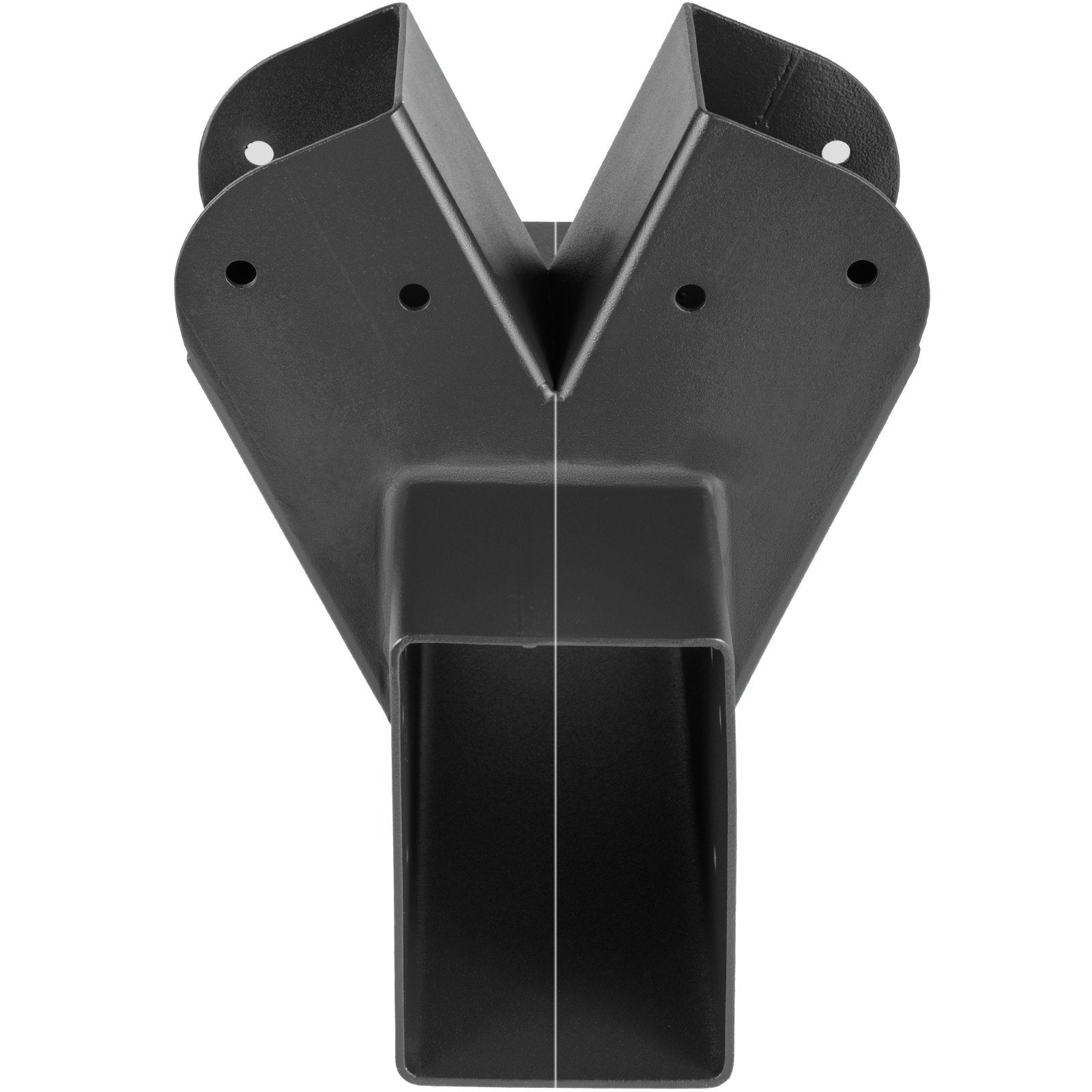 VEVOR Swing Set Bracket 9.84" Swing Bracket A-Frame Construction Swing Set Hardware Iron Material with Black Powder Coated DIY Swing Set End Bracket Swing Set Kit for 2(4x4") Legs & 1(4x6") beam-2PCS
