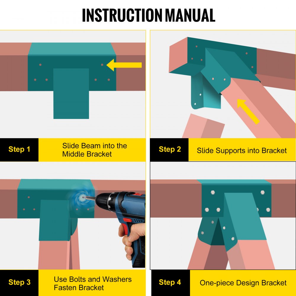 Vevor Swing Set Bracket Swing Bracket 12" A-frame Swing Set Middle Bracket-green