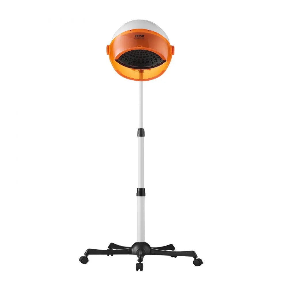 VEVOR Professional Hooded Dryer, 1875W High-Power Bonnet Hair Dryer, Sit Under Hair Dryer with Timer, 3 Temp Settings & Wind Speed, Floor Standing Rolling Base with Wheels for Beauty Salon Home Spa
