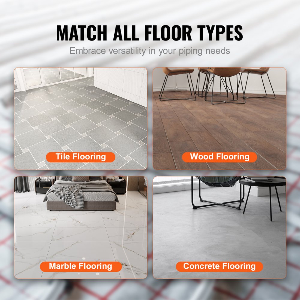 VEVOR PEX-AL-PEX Tube, 82ft, 5/8'' Diameter Aluminum-Plastic Composite Pipe Oxygen Barrier Radiant Floor PEX Pipe, 0.08'' Thickness Radiant Heat Floor Plumbing 25M Inner Aluminum Layer PEX Tubing Pipe