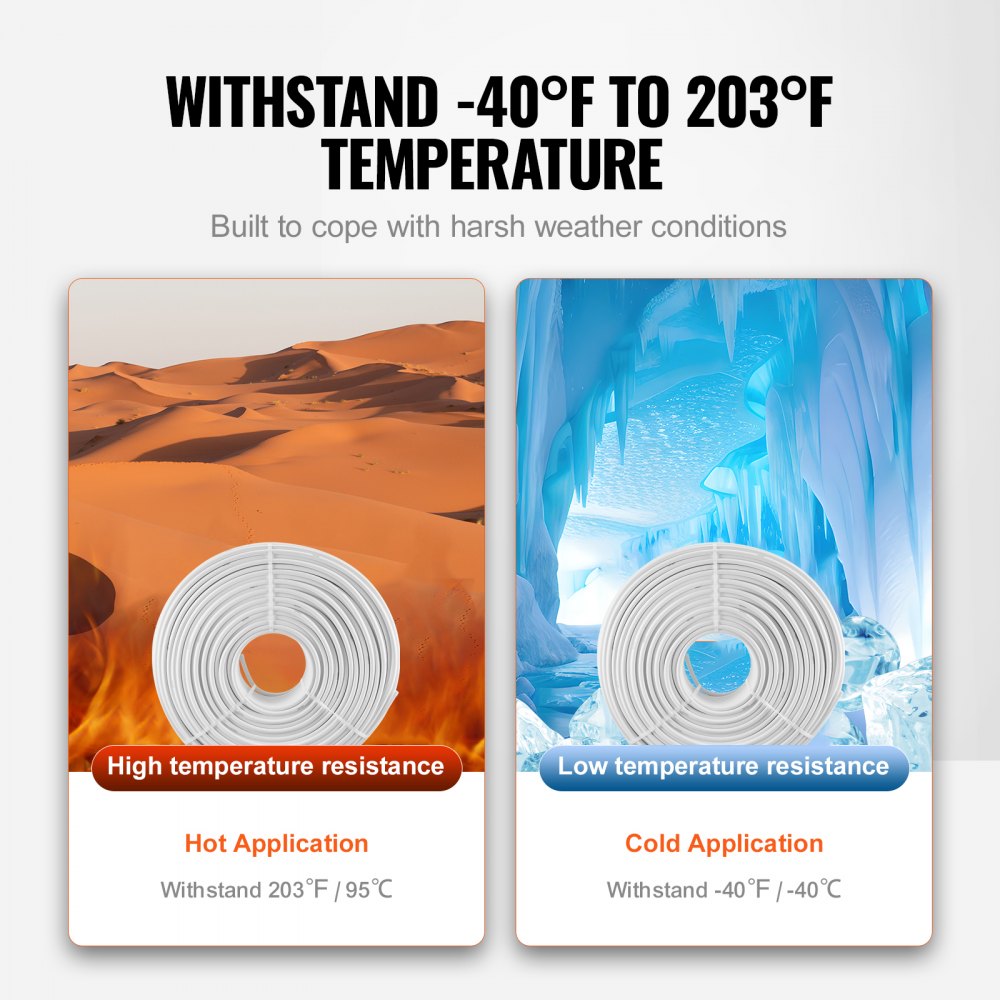 VEVOR PEX-AL-PEX Tube, 984ft, 5/8'' Diameter Aluminum-Plastic Composite Pipe Oxygen Barrier Radiant Floor PEX Pipe, 0.08'' Thickness Radiant Heat Floor Plumbing Inner Aluminum Layer PEX Tubing Pipe