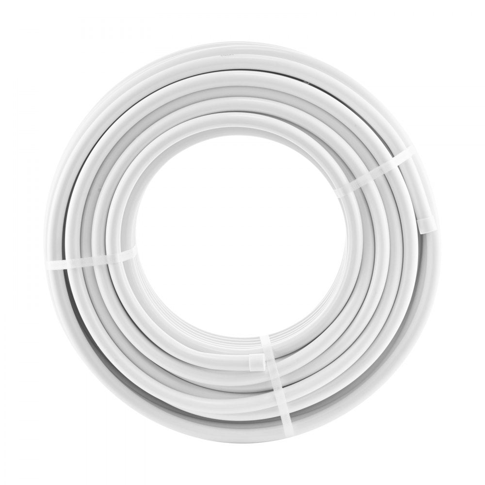 VEVOR PEX-AL-PEX Tube, 164 ft, 0.79'' Diameter Aluminum-Plastic Composite Pipe Oxygen Barrier Radiant Floor PEX Pipe, 0.08'' Thickness Radiant Heat Floor Plumbing Inner Aluminum Layer PEX Tubing Pipe