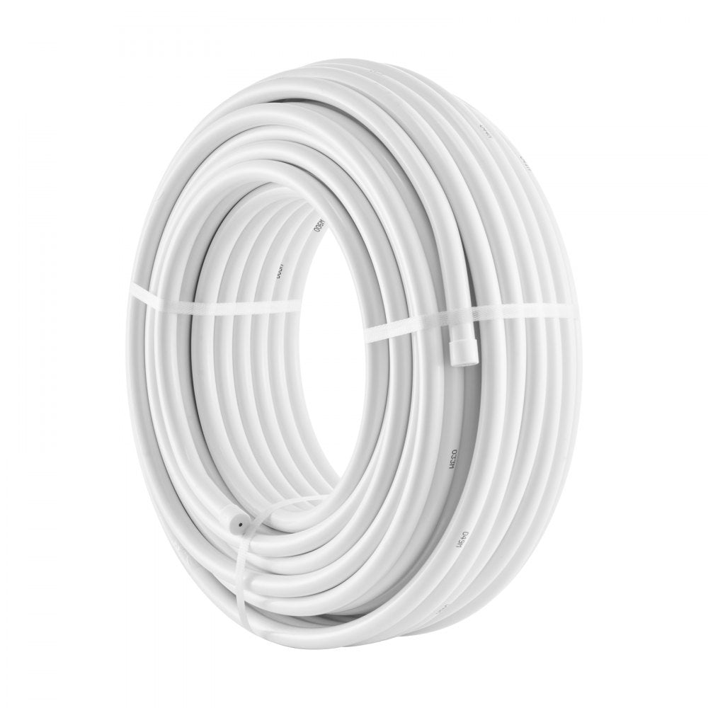 VEVOR PEX-AL-PEX Tube, 164 ft, 0.79'' Diameter Aluminum-Plastic Composite Pipe Oxygen Barrier Radiant Floor PEX Pipe, 0.08'' Thickness Radiant Heat Floor Plumbing Inner Aluminum Layer PEX Tubing Pipe