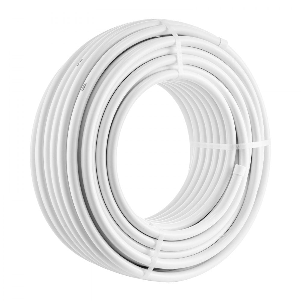 VEVOR PEX-AL-PEX Tube, 164 ft, 0.79'' Diameter Aluminum-Plastic Composite Pipe Oxygen Barrier Radiant Floor PEX Pipe, 0.08'' Thickness Radiant Heat Floor Plumbing Inner Aluminum Layer PEX Tubing Pipe