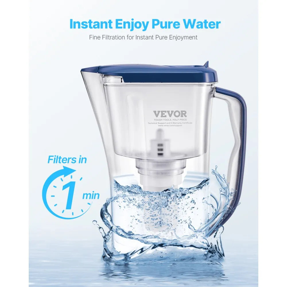 VEVOR Pitcher Water Filters 3-pack Replacements for Water Filter Pitcher 6216