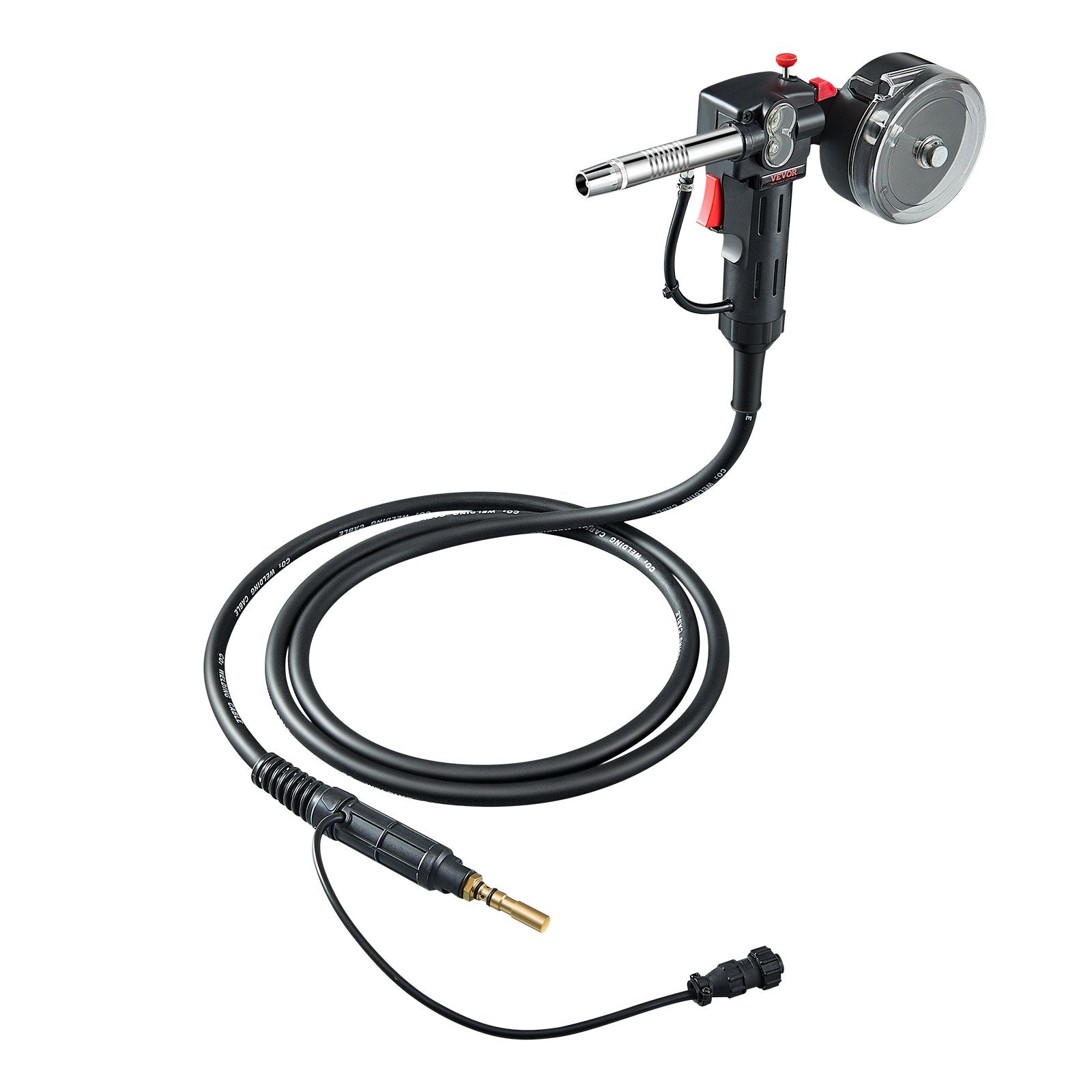 VEVOR 100Amp Spool Gun with 10FT Cable for 0.023" 0.030" 0.035" Welding Wires