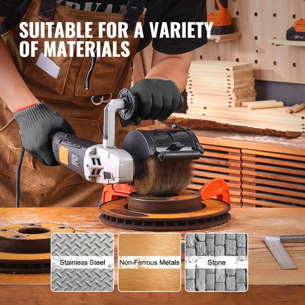 VEVOR Burnishing Polishing Machine 1300W 6-Speed Electric Metal Polisher Sander