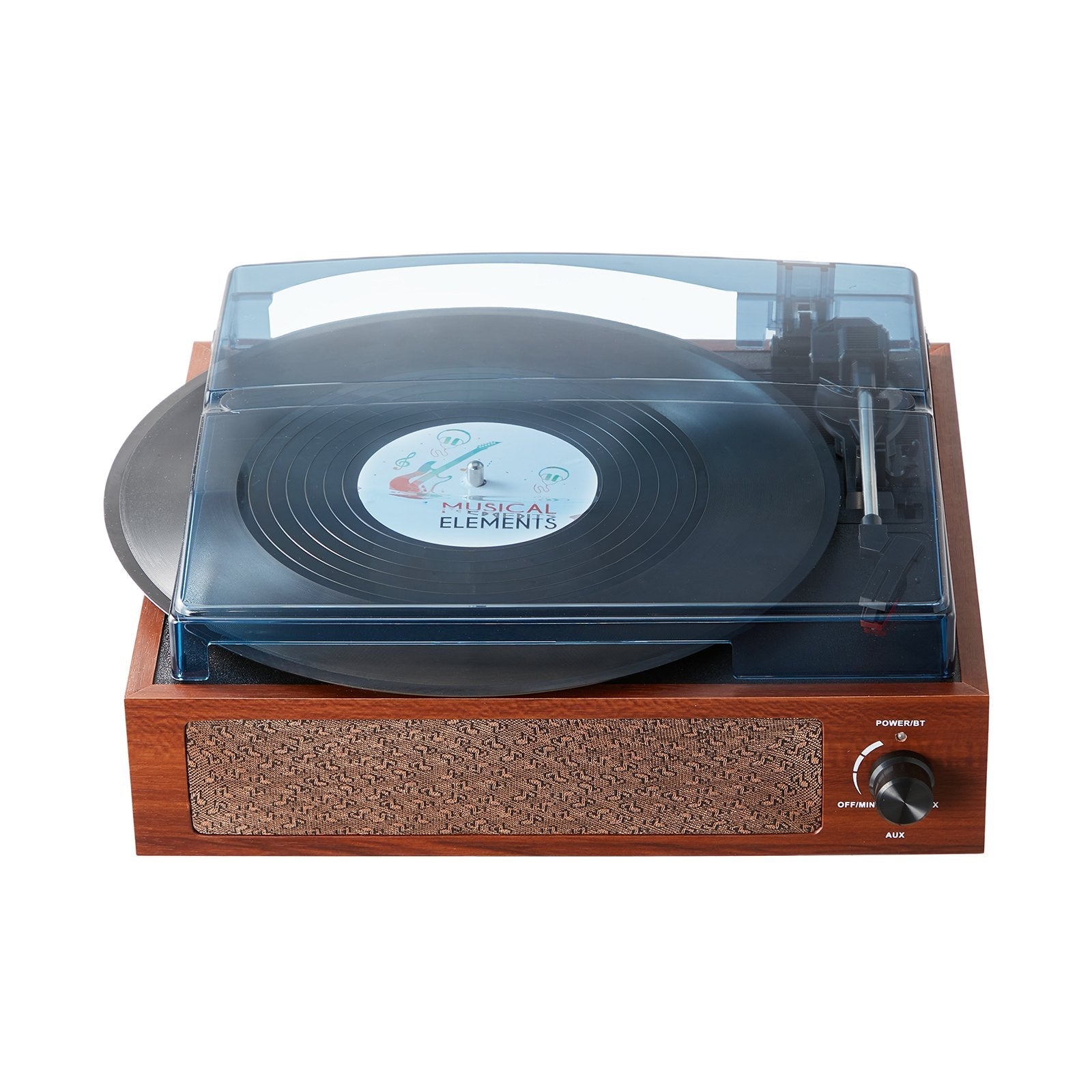 VEVOR Bluetooth Vinyl Record Player 3-Speed Belt Driven Turntable 10W Speakers