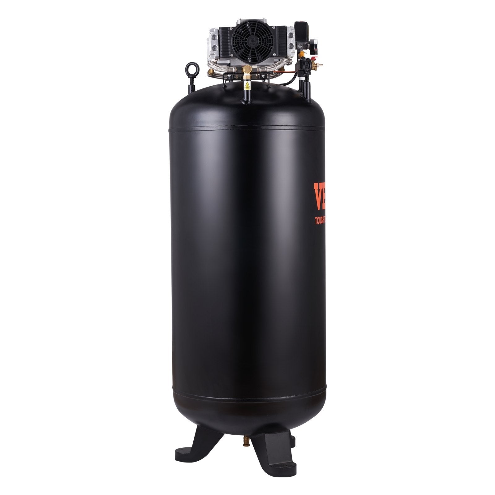 VEVOR 80 Gallon Air Compressor, 6.5HP 15.5SCFM@90 PSI, 2-Stage 145PSI Oil Free Stationary Air Compressor Tank, 86dB Quiet Compressor for Industrial Manufacturing, Construction Sites (3-Phase Power)