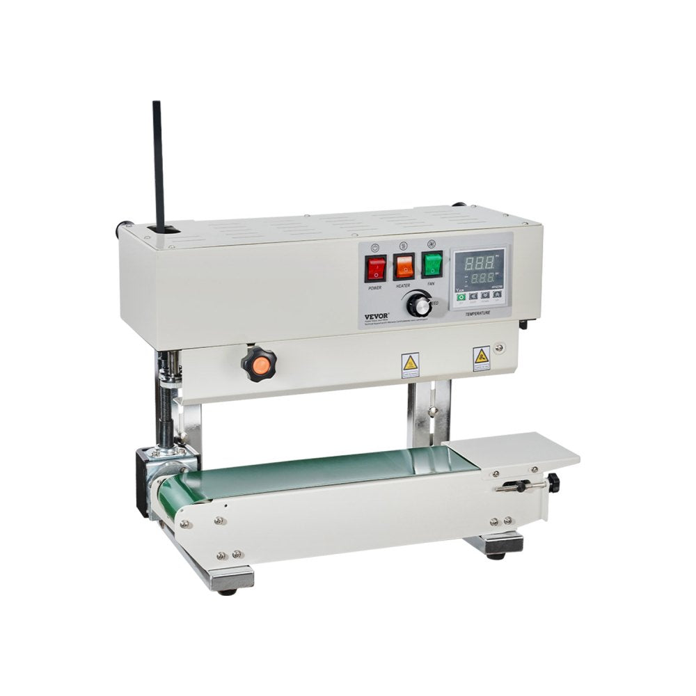 Continuous Bag Band Sealing Machine, 600W with Digital Temperature Control