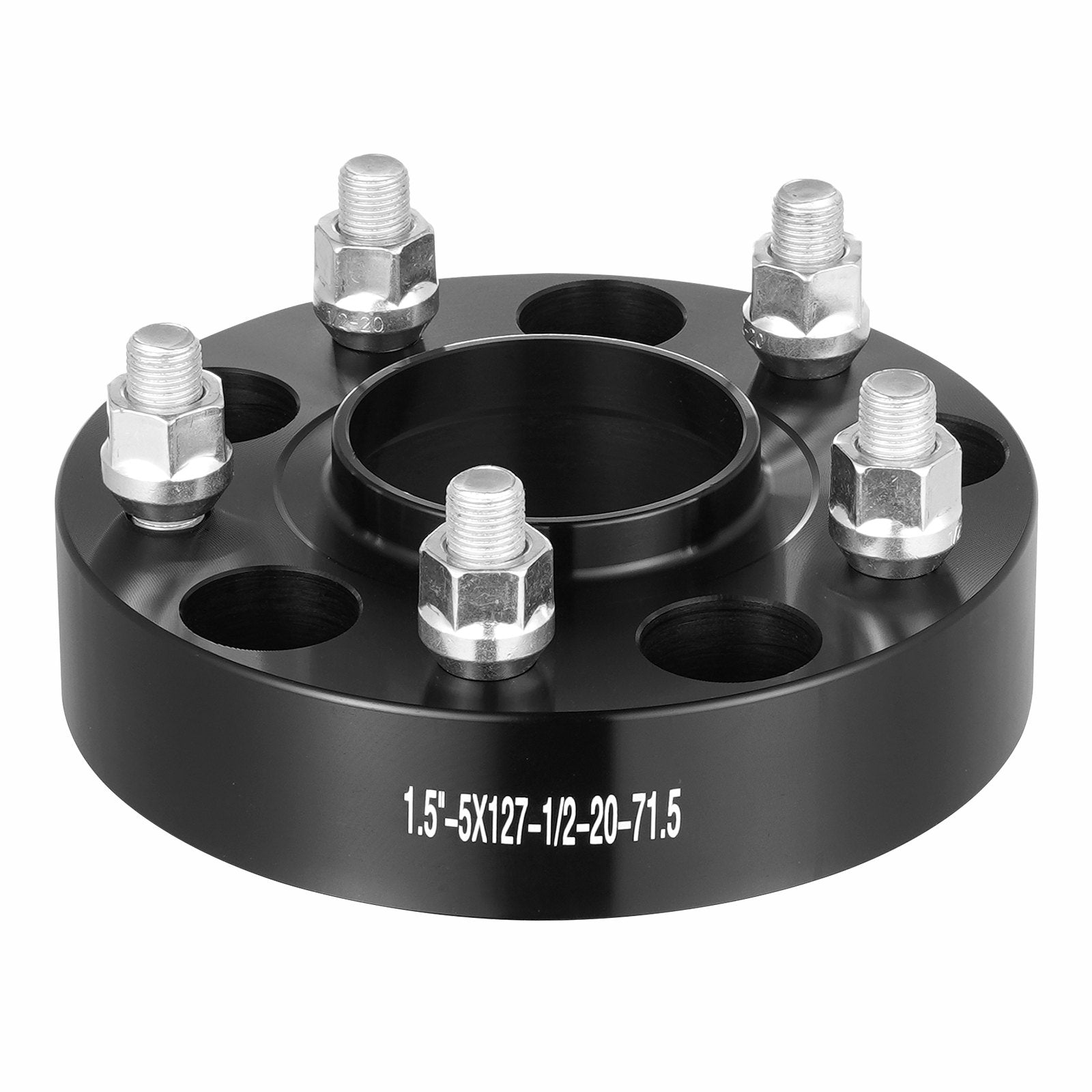 VEVOR 1.5" 5"x5.5" Wheel Spacers Wheel Adapters 5 Lug Forged Spacer 4 PCS Black