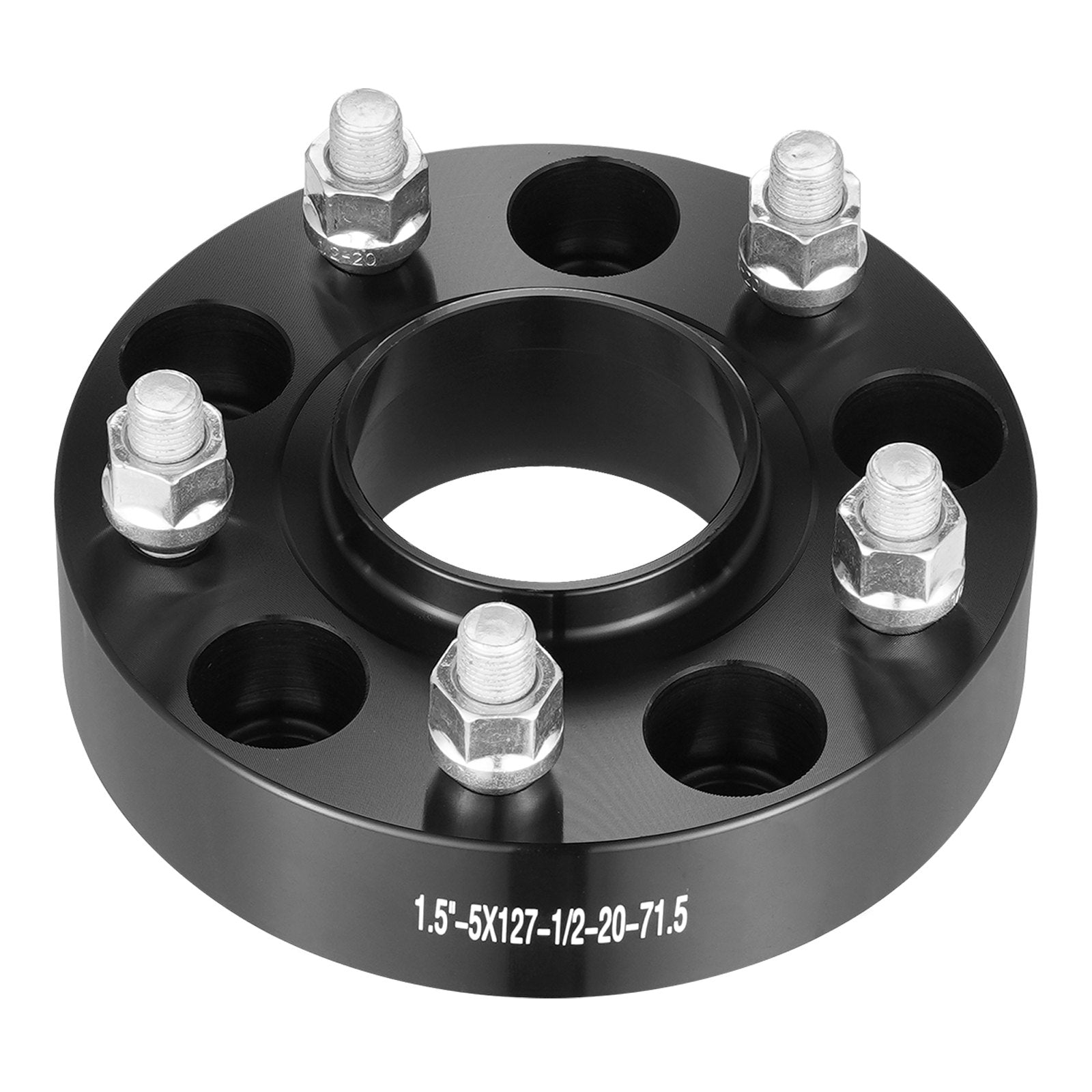 VEVOR 1.5" 5"x5.5" Wheel Spacers Wheel Adapters 5 Lug Forged Spacer 4 PCS Black