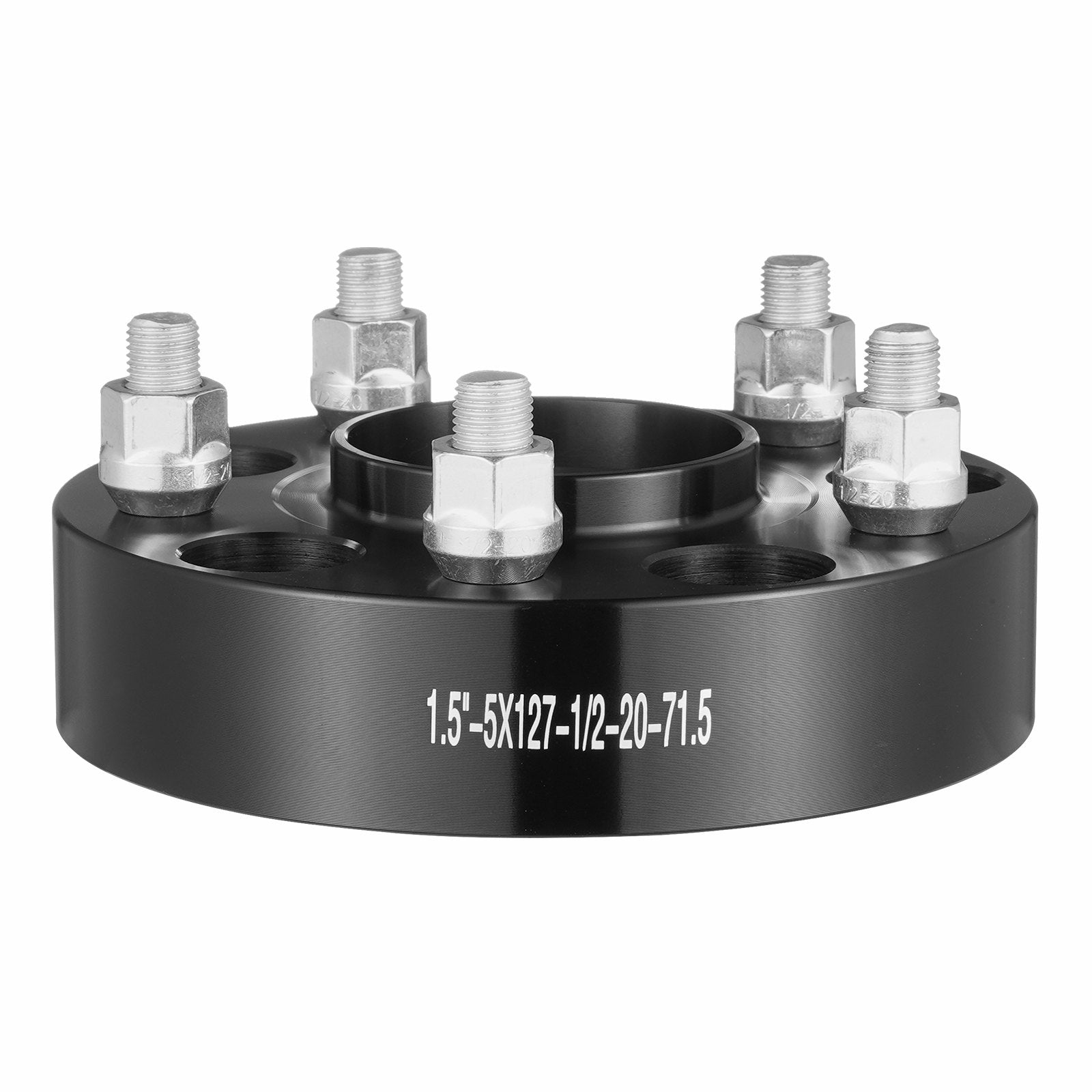 VEVOR 1.5" 5"x5.5" Wheel Spacers Wheel Adapters 5 Lug Forged Spacer 4 PCS Black