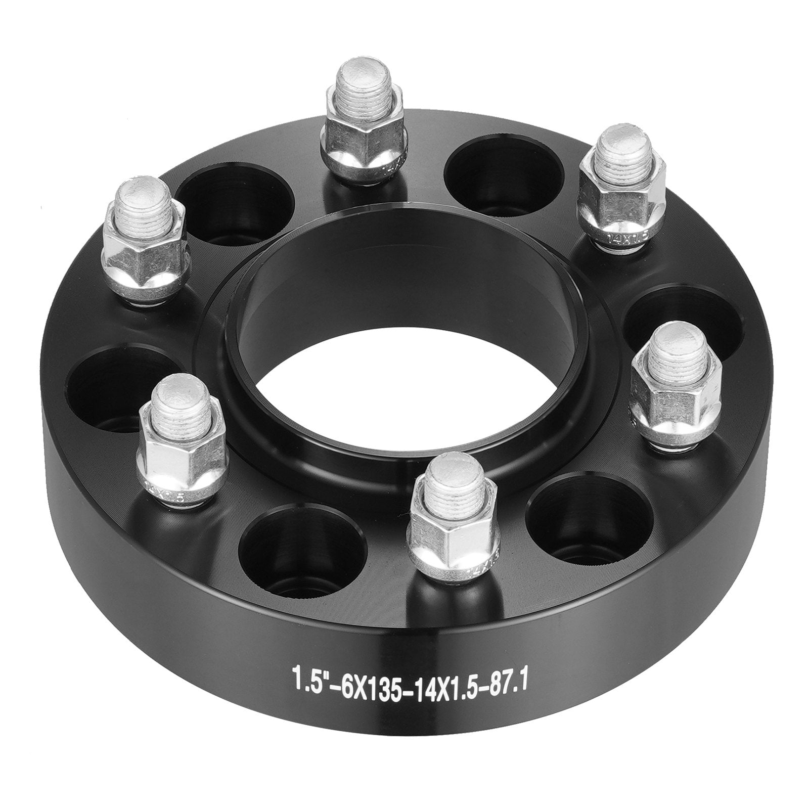 VEVOR 1.5" 6"x5.3" Wheel Spacers Wheel Adapters 6 Lug Forged Spacer 4 PCS Black