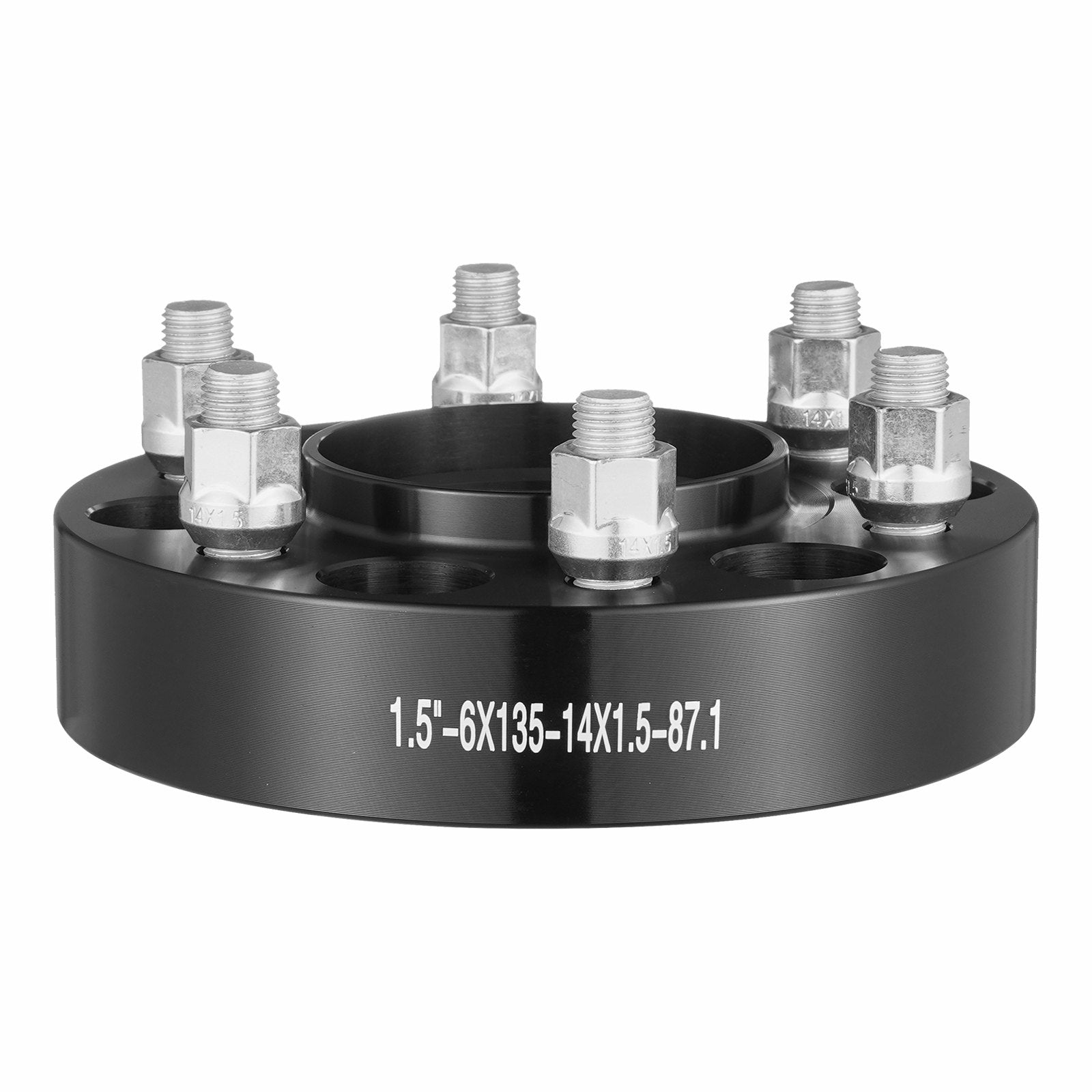 VEVOR 1.5" 6"x5.3" Wheel Spacers Wheel Adapters 6 Lug Forged Spacer 4 PCS Black
