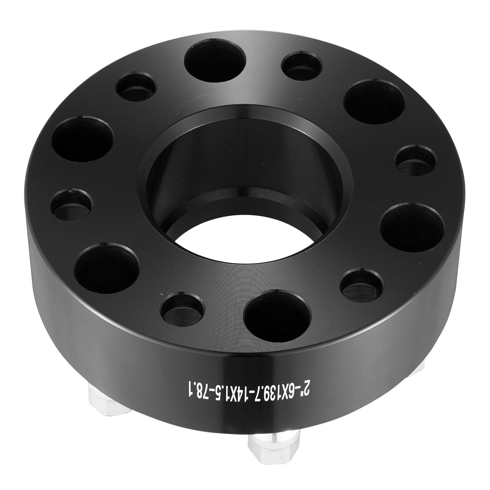 VEVOR 2" 6"x5.5" Wheel Spacers Wheel Adapters 6 Lug Forged Spacer 4 PCS Black