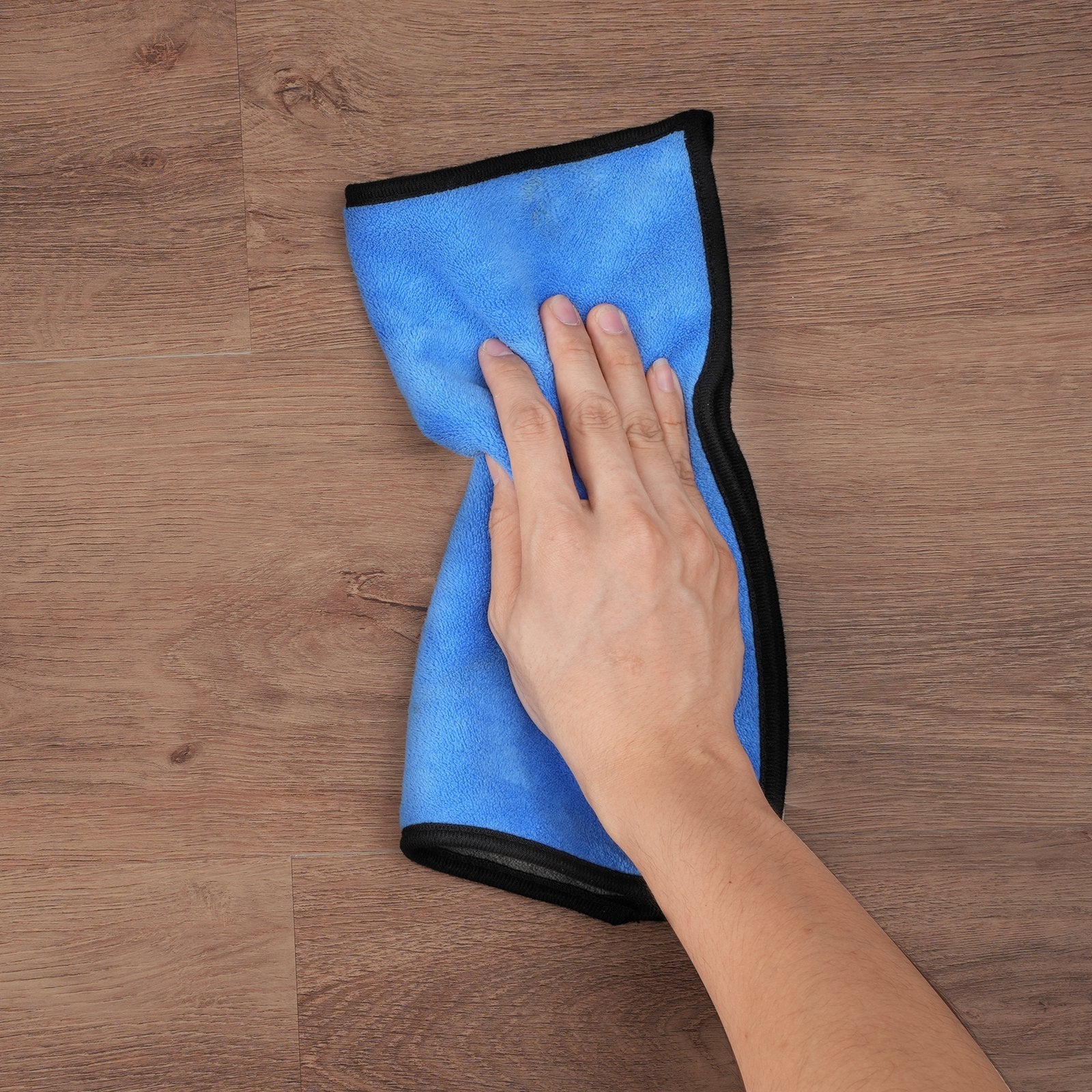 VEVOR Interlocking Vinyl Floor Tiles 10PCS 5.5mm Thick Deep Brown Wood Grain