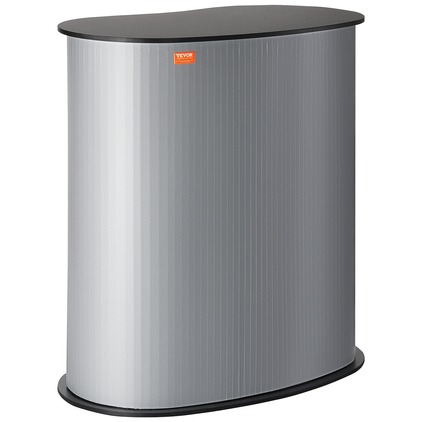 VEVOR Portable Tradeshow Podium Table, 35.43" x 19.29" x 37.01", Display Exhibition Counter Stand Booth Fair with Wall, Foldable Promotion Retail Bar Table Pop Up Podium Counter with Carrying Bag