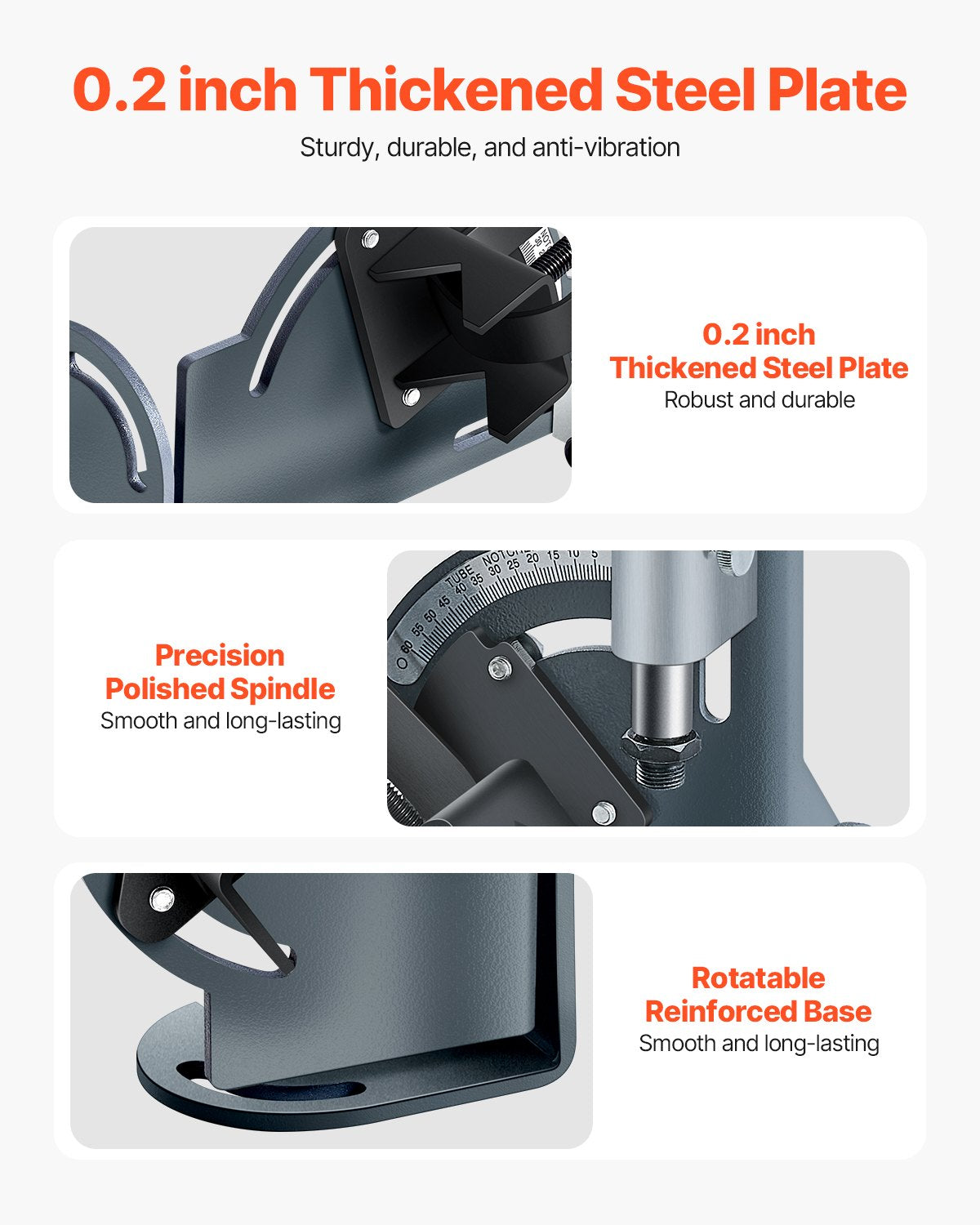 VEVOR Pipe Notcher 1/2 to 2-inch Tubing Notcher with 0 to 60° Adjustable Angle