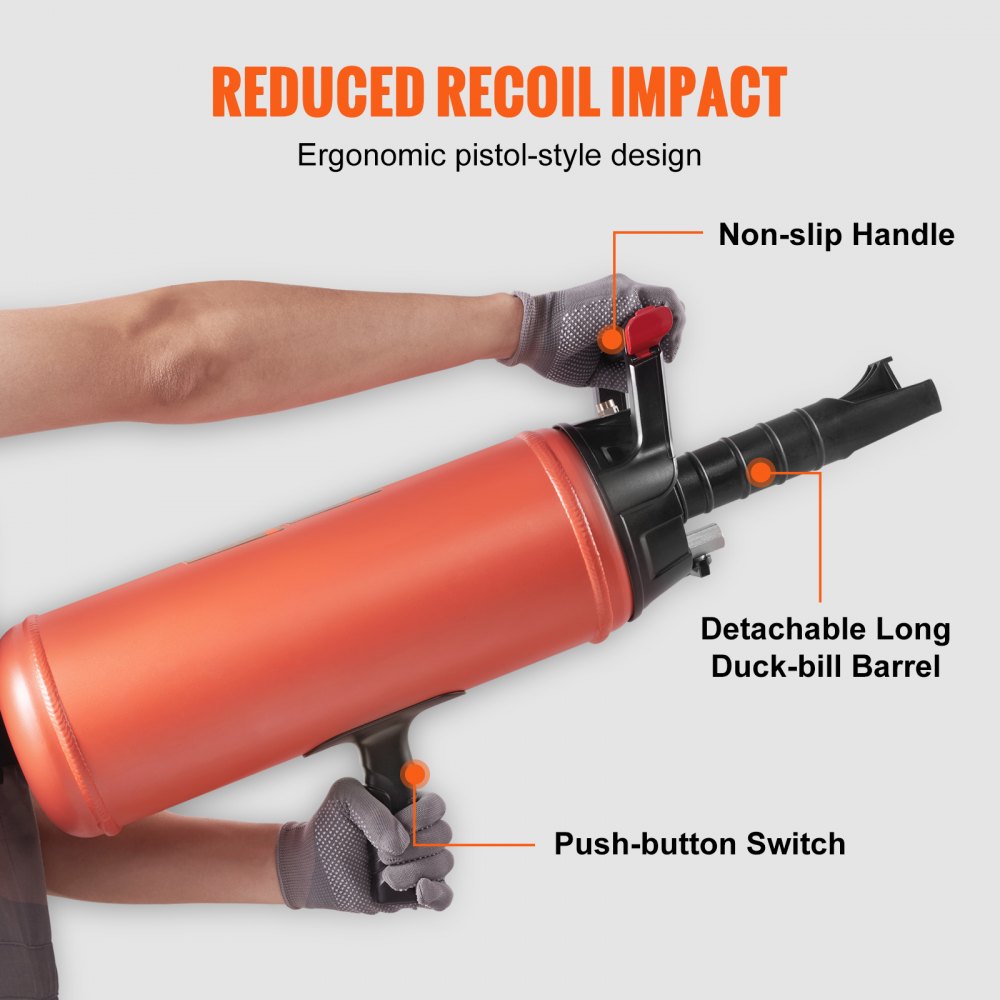 VEVOR Tire Bead Blaster, 150 PSI, Handheld 2.4 Gal/9 L Air Bead Seater, Portable Inflation Tool, 87-116 PSI for Trucks, ATVs, Cars, and Tractor Tire Repairs