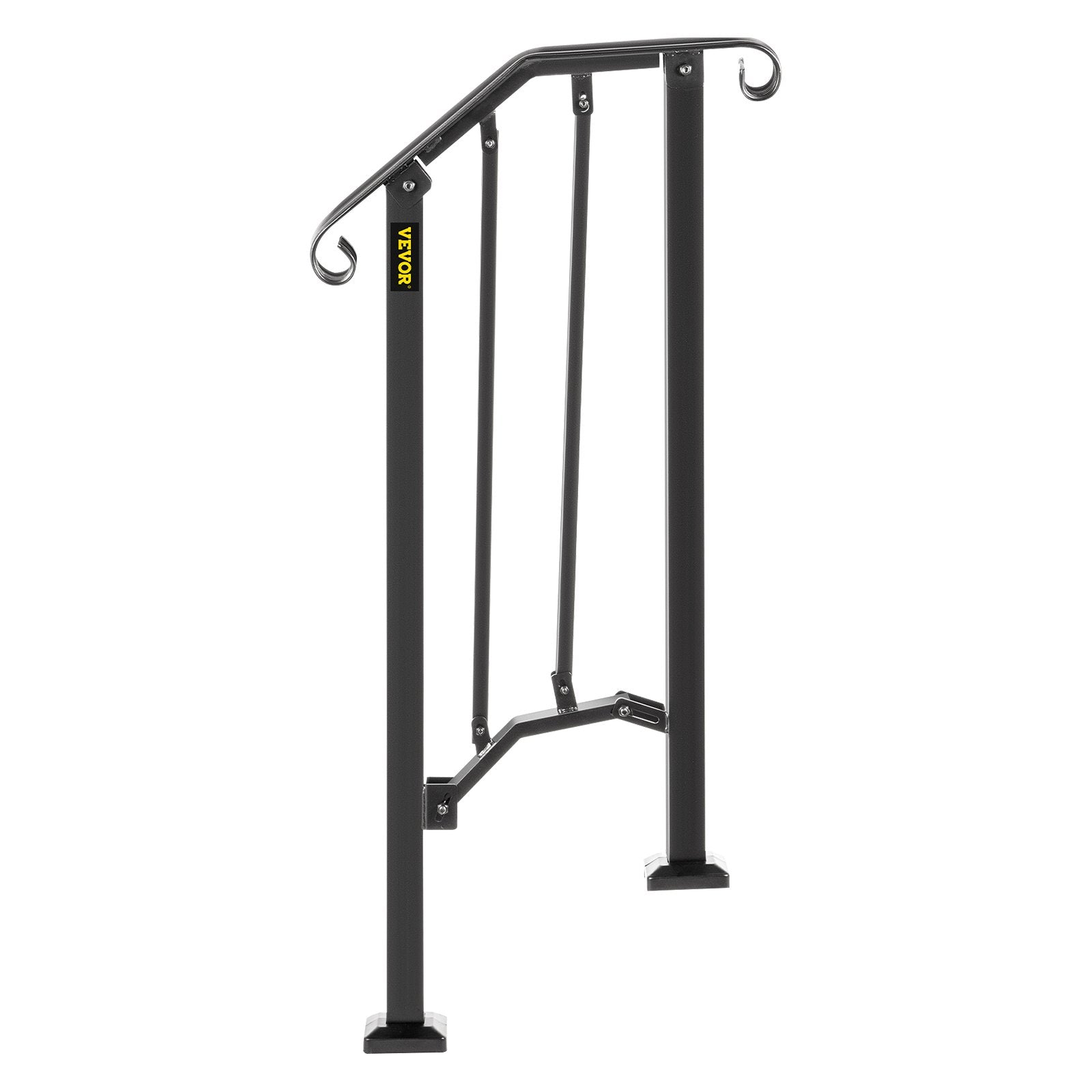 Fits 1 Or 2 Steps Handrail #1 Matte Black Brick Steps Hotels Paver Steps