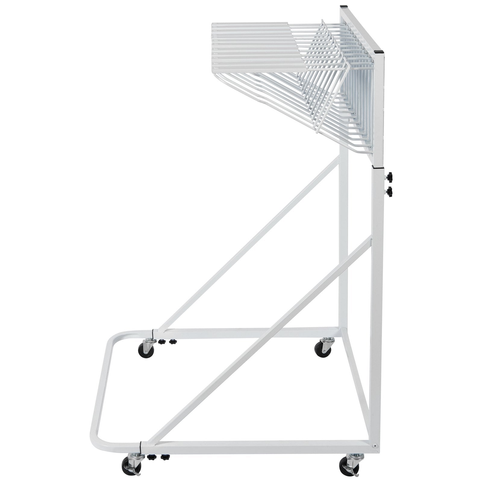 VEVOR Mobile Blueprint Storage Rack Plan Holder with 12 Pivot Brackets 240 lbs