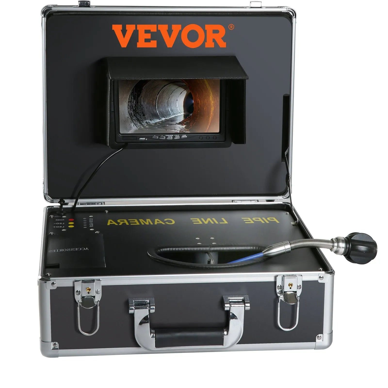 VEVOR Sewer Camera Pipe Inspection Camera 165ft Drain Camera with 7-inch Screen
