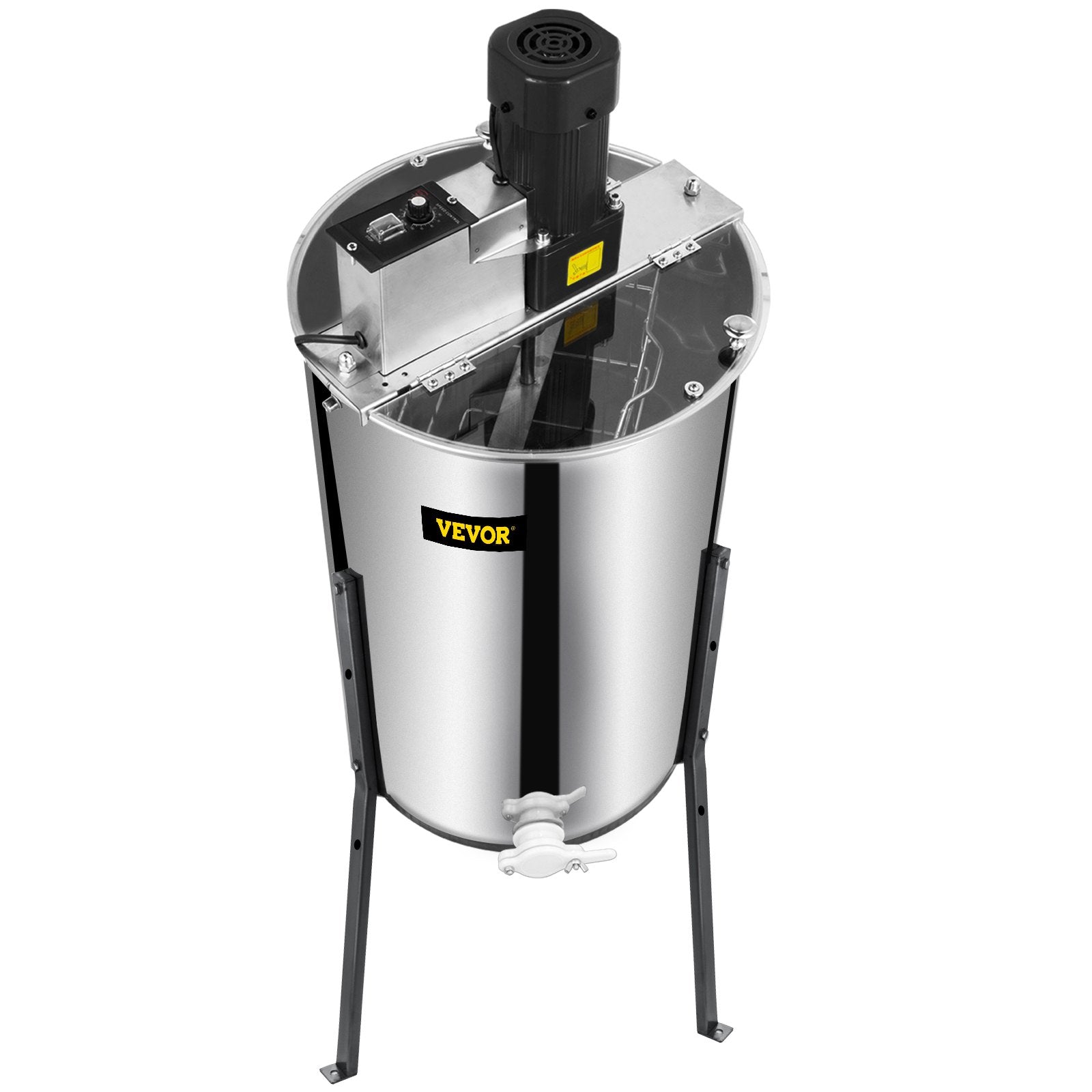 VEVOR Electric Honey Extractor Separator 2 Frame Bee Extractor Stainless Steel Honeycomb Spinner Crank. Beekeeping Extraction Apiary Centrifuge Equipment