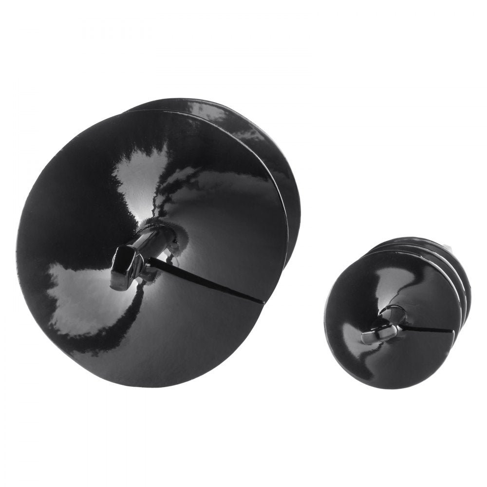 VEVOR Auger Drill Bits for Planting Set of 2, 2" x 16", 4" x 16" Garden Auger Drill Bits, Spiral Drill Bit for Post Hole Digger, Bulbs Planting & Holes Digging, for 3/8" Hex Drive Drill