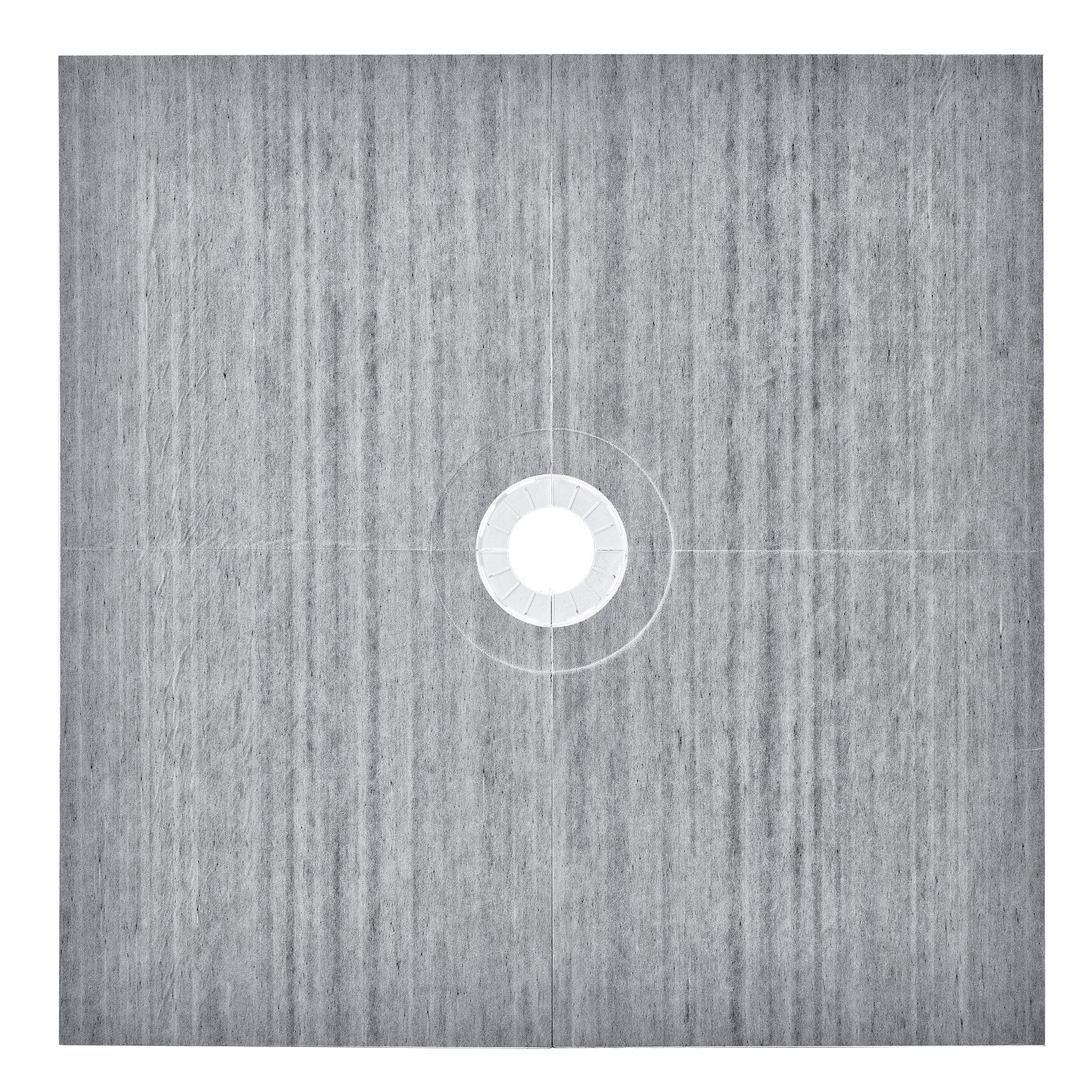 VEVOR Shower Curb Kit, 72"x72" Shower Pan Kit with 6.3" Central Drain, Lightweight EPS Shower Installation Kits with 2 Waterproof Cloths, Shower Pan Slope Sticks Fit for Bathroom