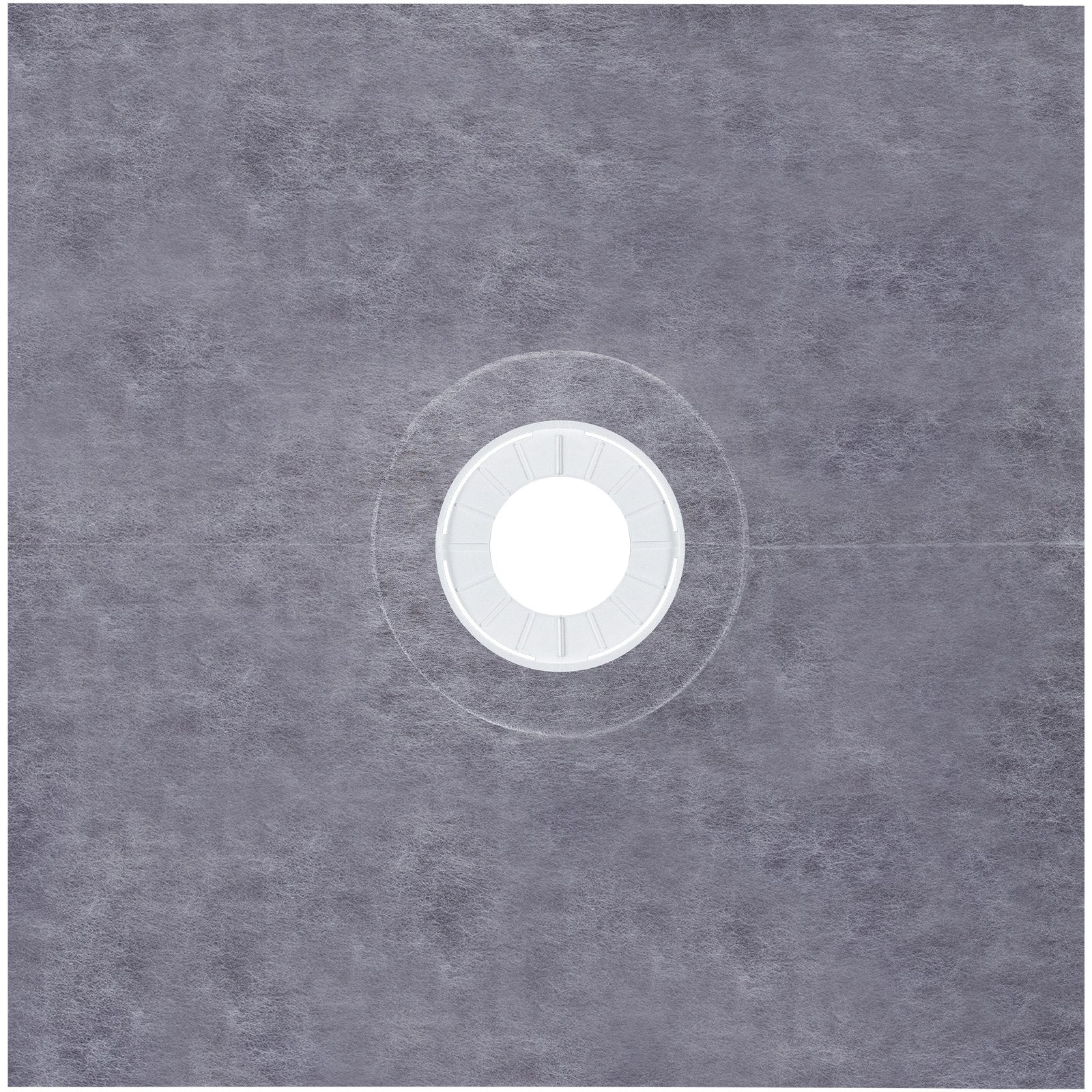 VEVOR 48''x48'' Waterproofing Shower Kit Shower Kit Tray with Central Drain ABS