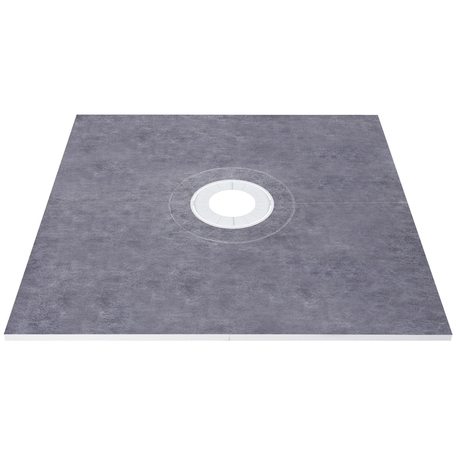 VEVOR 48''x48'' Waterproofing Shower Kit Shower Kit Tray with Central Drain ABS