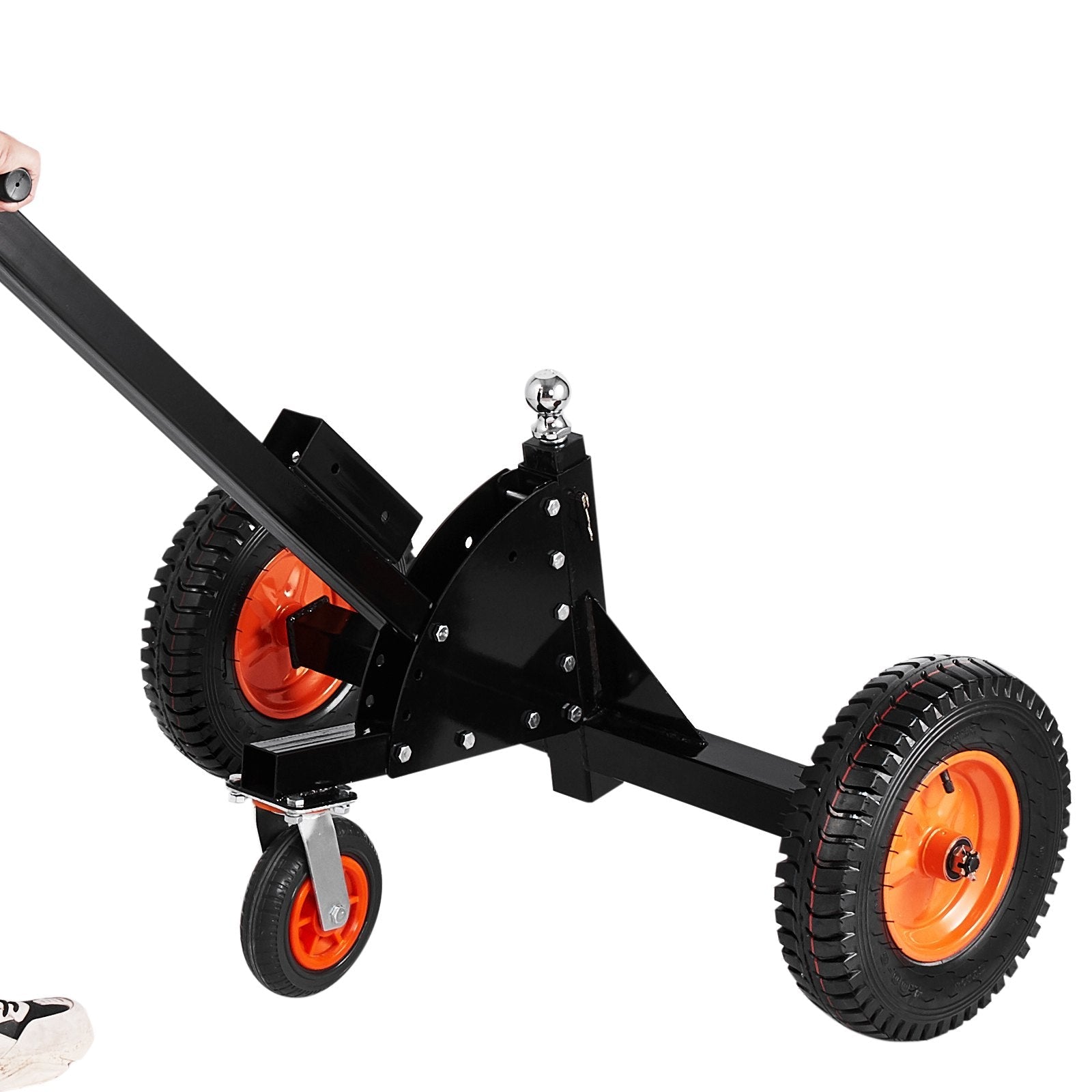 1500lbs 2-in-1 Trailer Dolly 22 and 26 in Adjustable Height 2in Ball with Caster