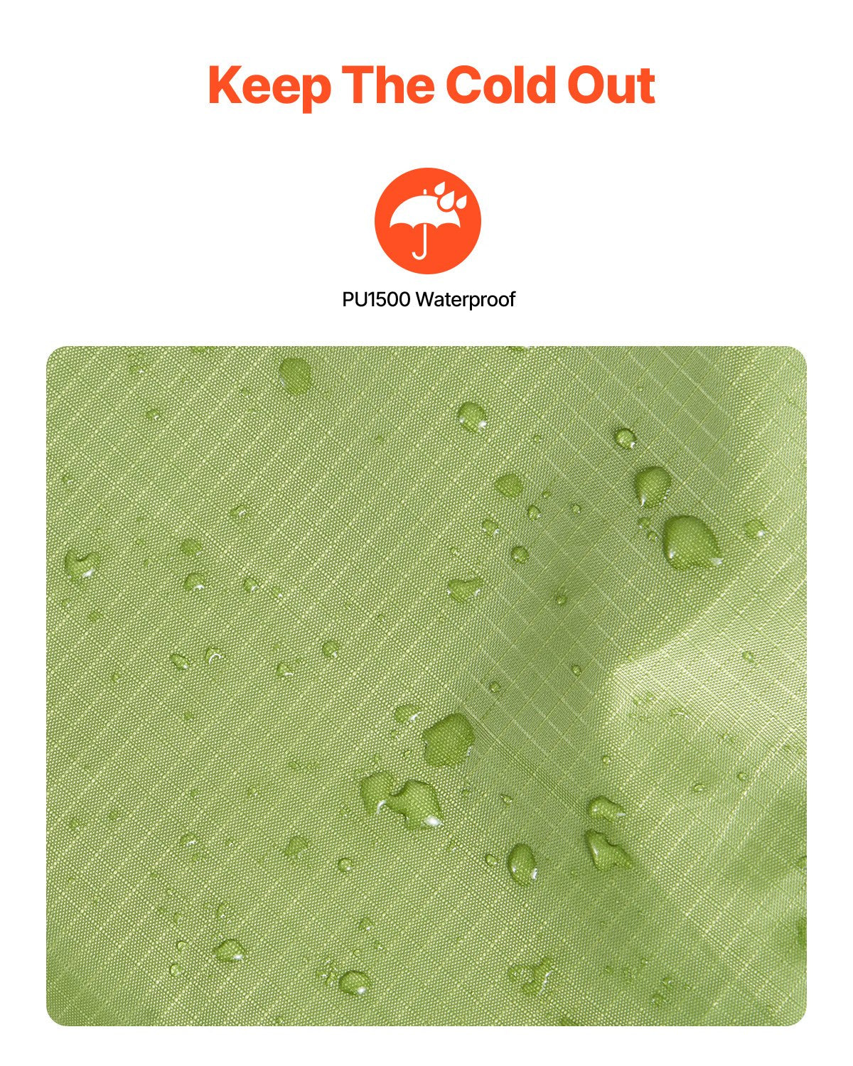 VEVOR Camping Blanket 79" x 59" Wearable Warm Stadium Blanket Outdoor Army Green