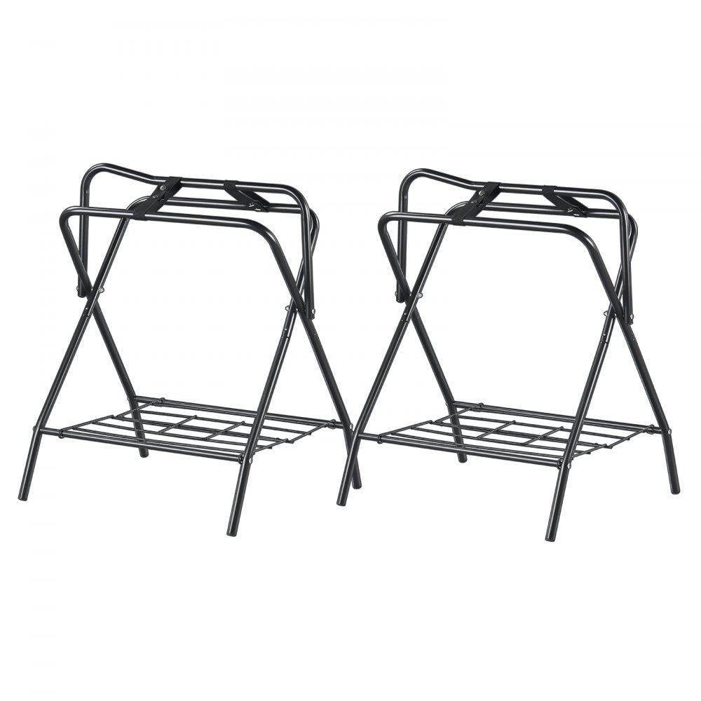 VEVOR Folding Saddle Rack 2 Packs Freestanding Horse Saddle Stand 132 lbs
