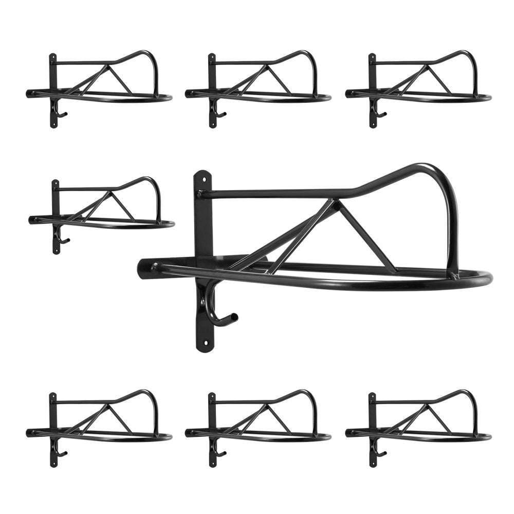 VEVOR Wall Mount Saddle Rack with Pad Bar 8 Packs Horse Saddle Rack Stand