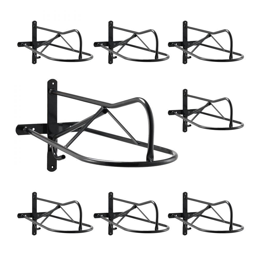 VEVOR Wall Mount Saddle Rack with Pad Bar 8 Packs Horse Saddle Rack Stand