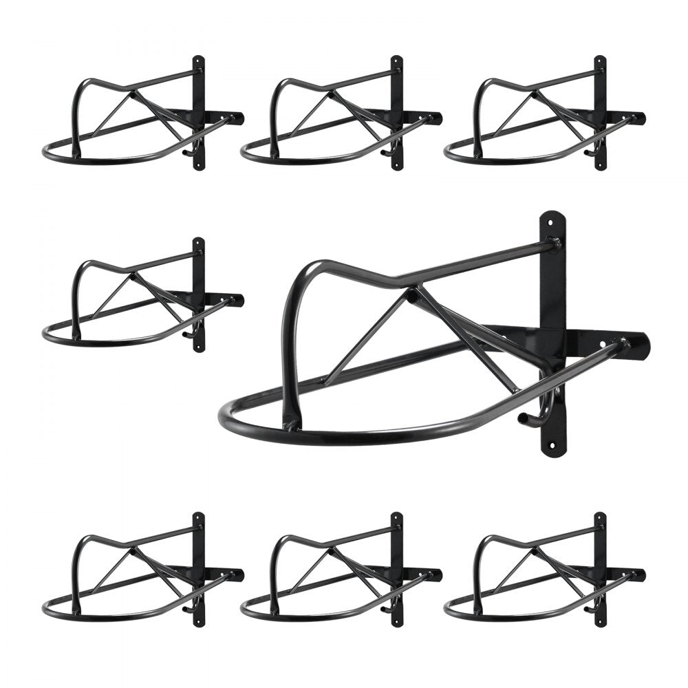 VEVOR Wall Mount Saddle Rack with Pad Bar 8 Packs Horse Saddle Rack Stand