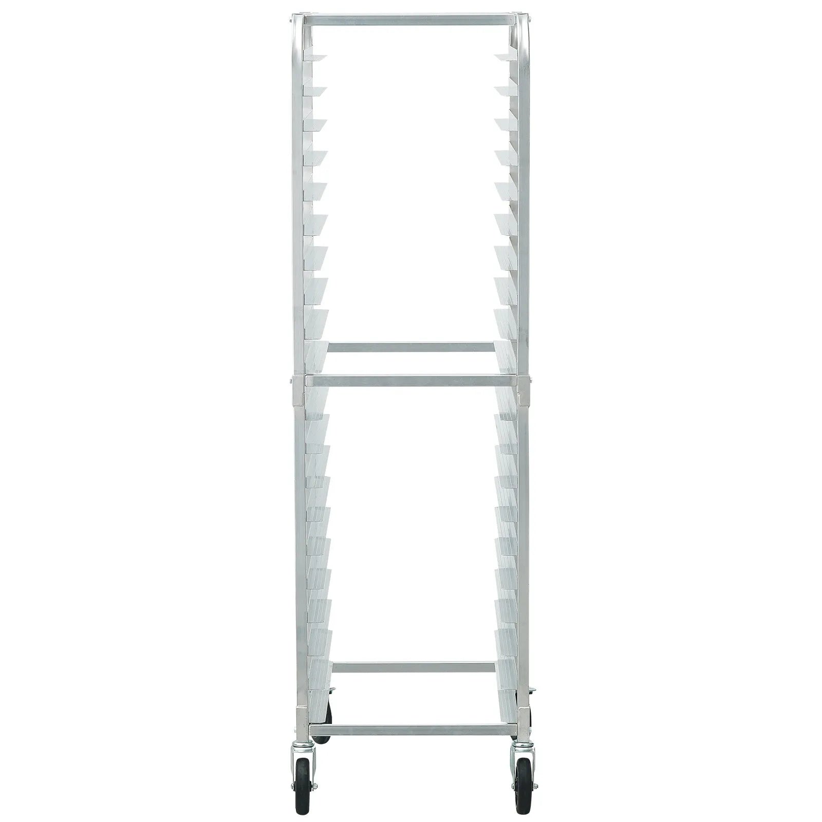 VEVOR Bun Pan Rack, 20-Tier Commercial Bakery Racks with Brake Wheels, Aluminum Racking Trolley Storage for Half & Full Sheet, Speed Rack For Kitchen Home, Bread Baking Equipment, 26\"L x 20.4\"W x 70\"H