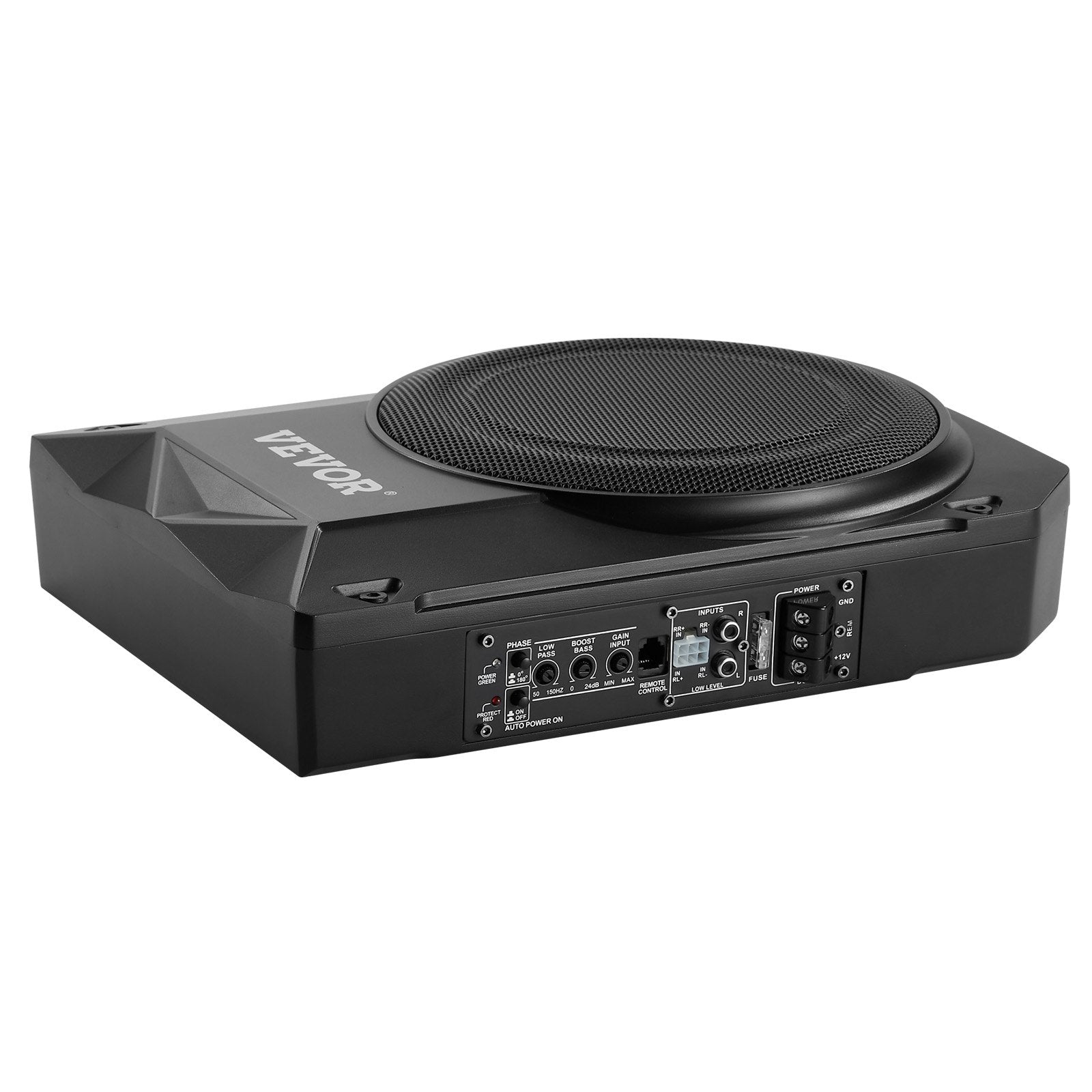 VEVOR 10" 400W Under Seat Car Subwoofer Slim Powered Car/Truck Subwoofer System
