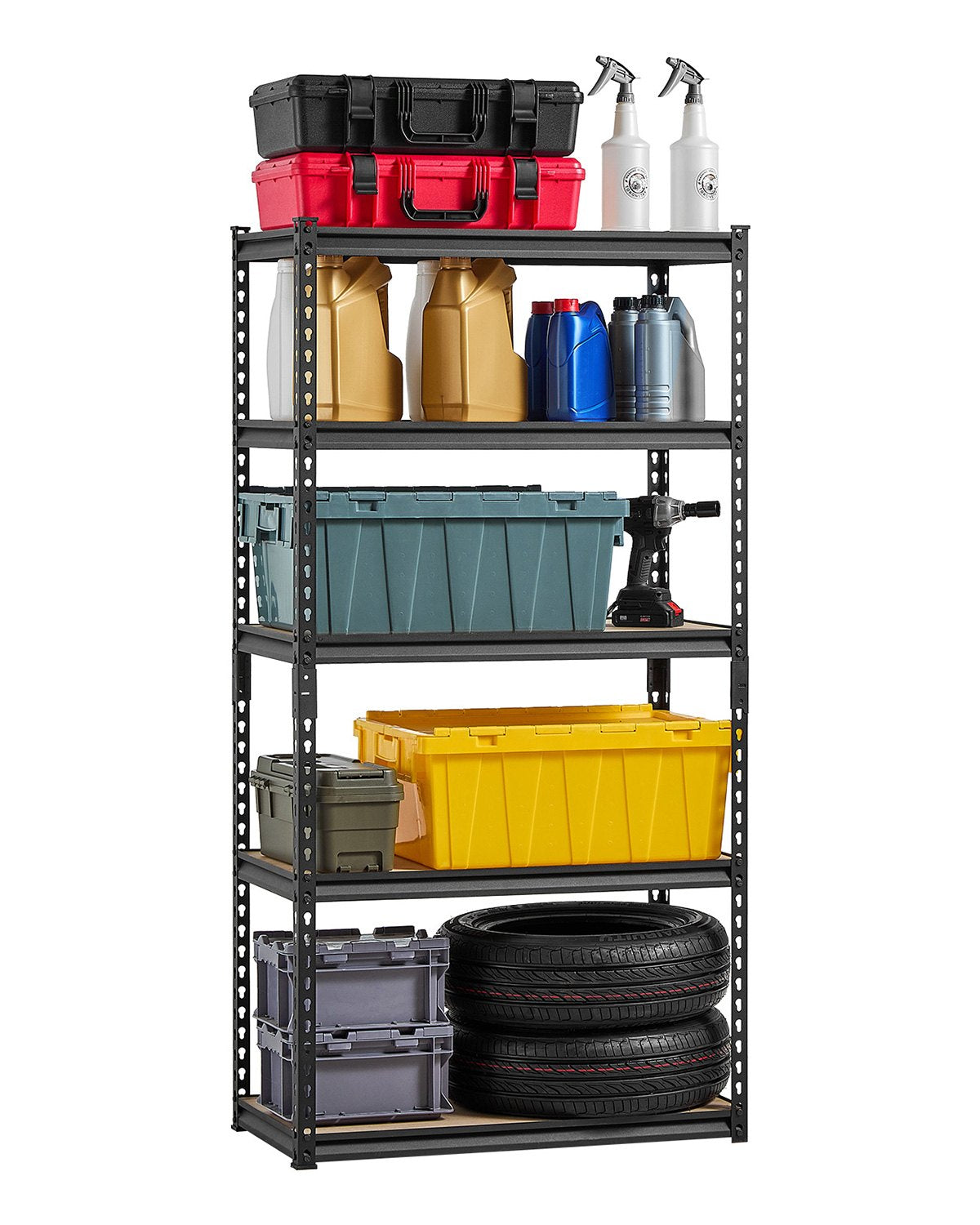 VEVOR Storage Shelves 16" D x 32" W x 62.8" H 5-tier Garage Storage Shelving