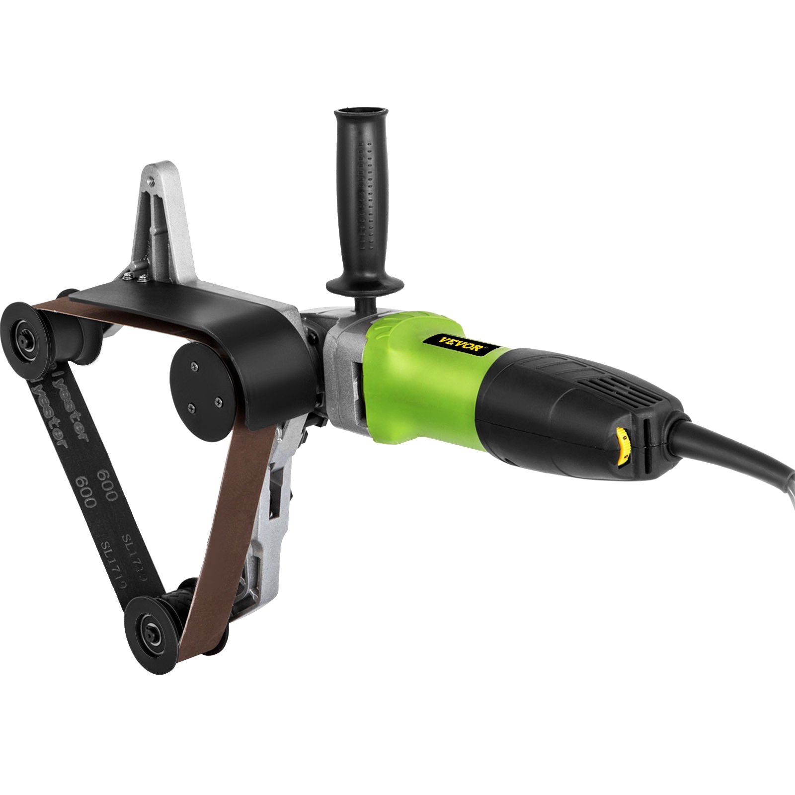 VEVOR Pipe Tube Polisher Sander 7\"/180 mm Max Pipe Diameter,Sander Polisher Grinder 110V 800W,Professional Belt Sander Grinding Machine 6 Speeds Adjustable,for Burnishing Finishing Stainless Steel