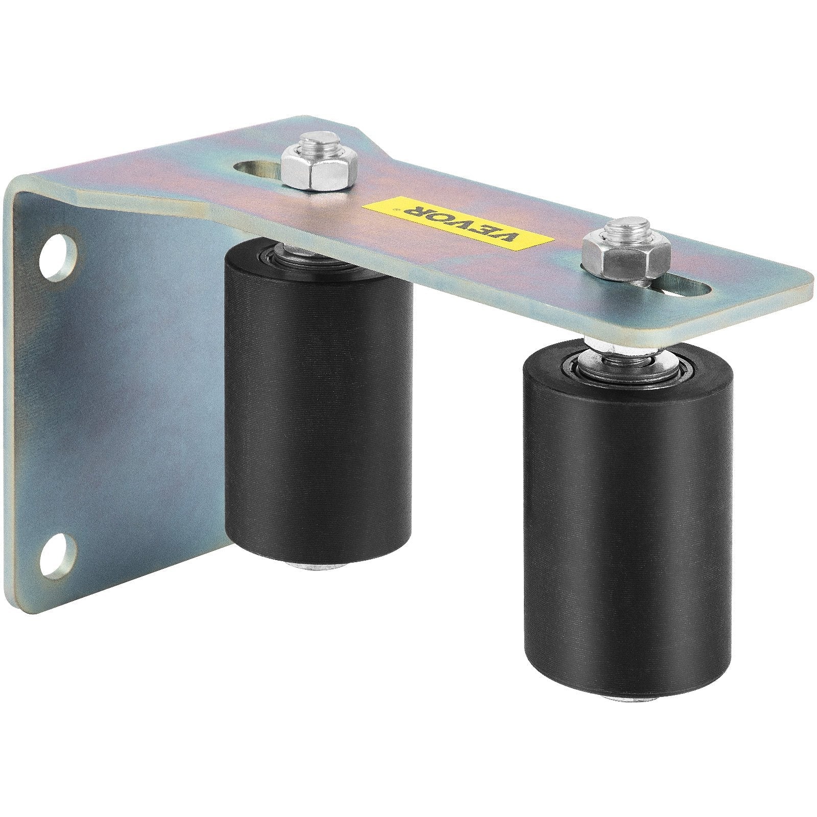 Slide Gate Guide Rollers 3" L Bracket Black Hard Nylon For Sliding Rolling Gate